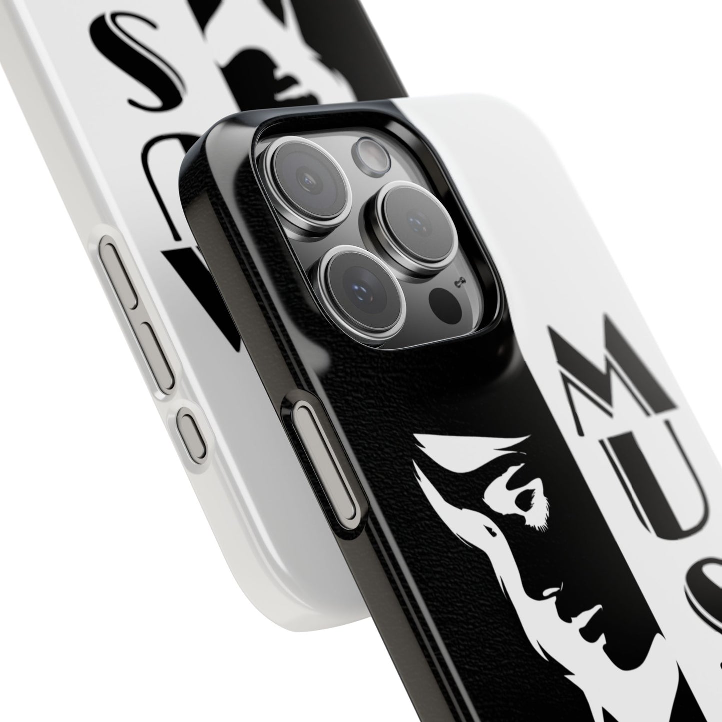Black And White Bold Muse Snap Case Cover for iPhone and Samsung