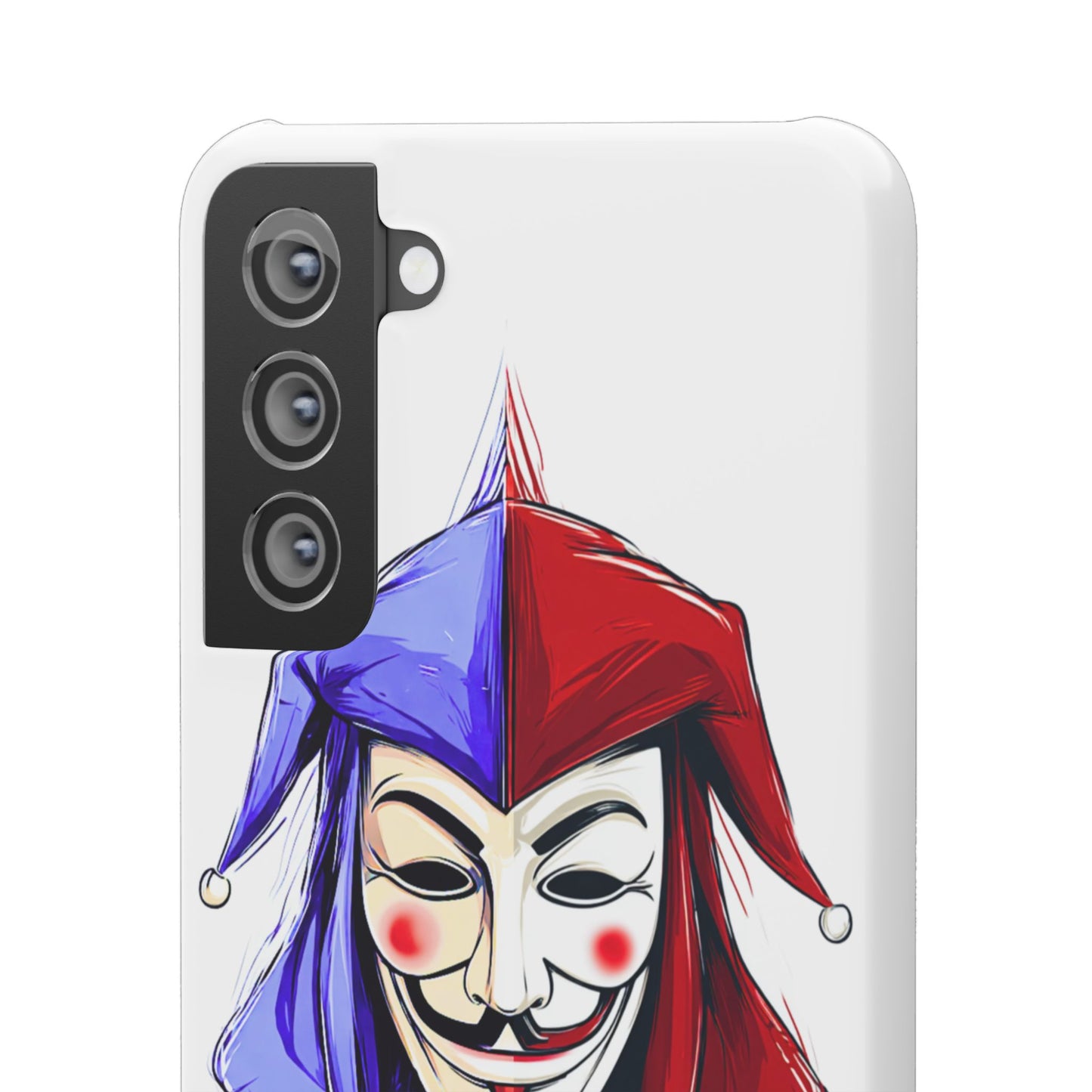 Joker & Anonimous Reunited Guy Fawkes Art Snap Case and Protective Phone Cover For iPhone and Samsung