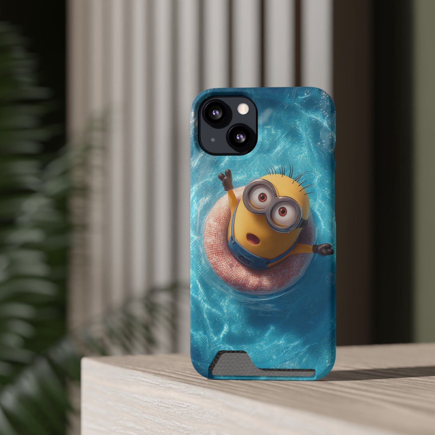 Minion Phone Case with Card Holder, Fun and Functional Accessory for Kids, Smartphone Case, Gift for Minion Fans, Unique Mobile Cover, [...]