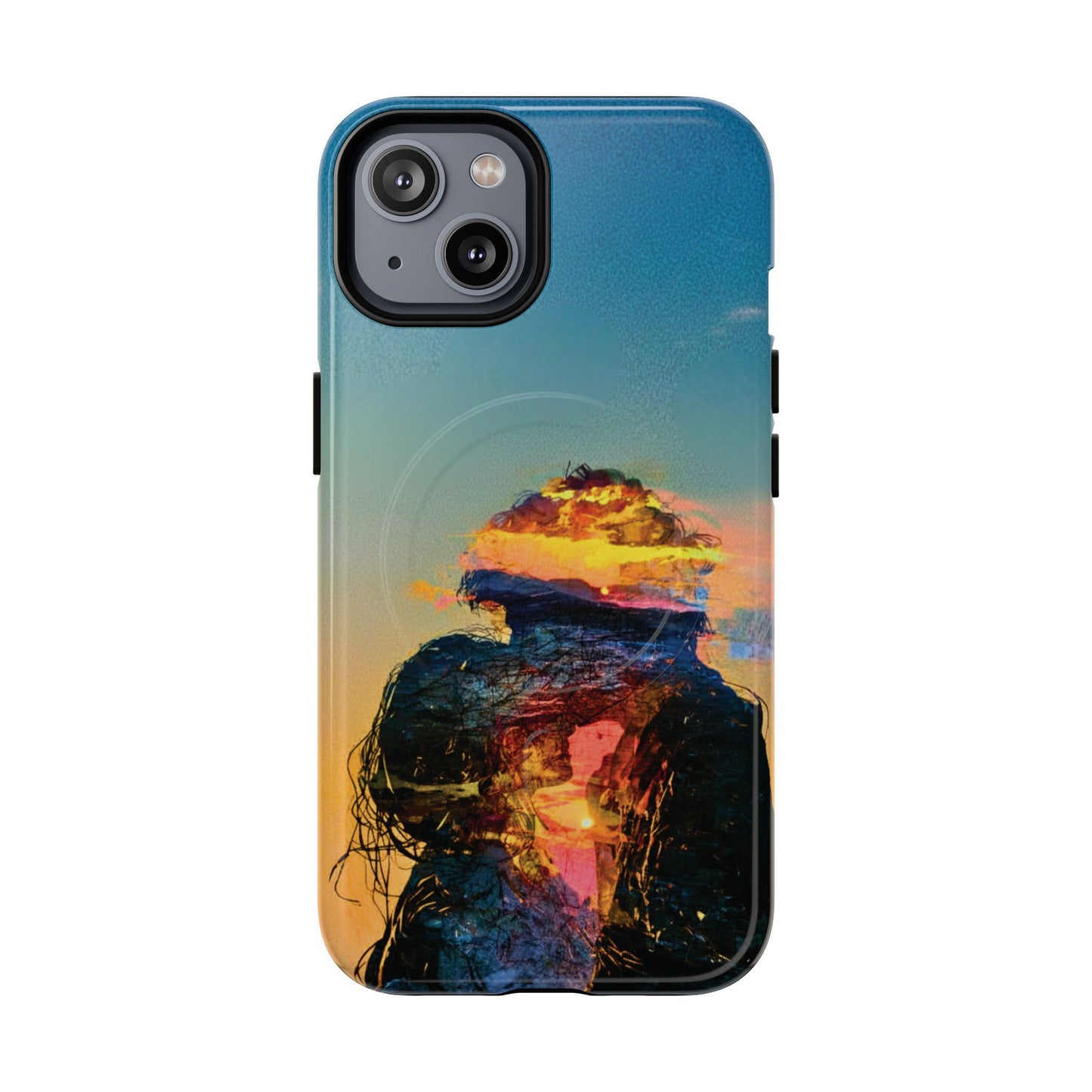 Abstract Sunset Silhouette Tough Magnetic Phone Case