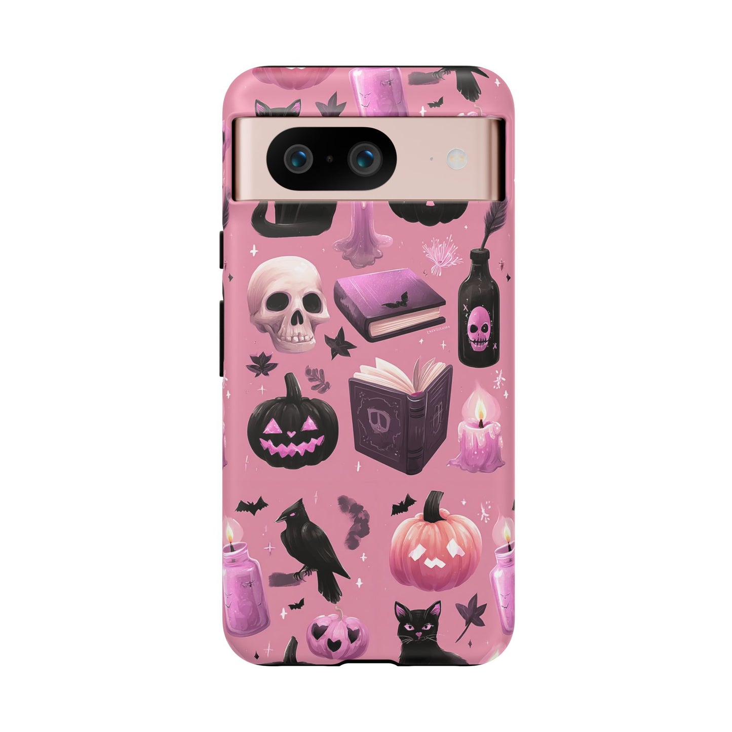 Spooky Phone Case - Halloween Design, Cute Costume Accessory, Fall Decor, Gift for Cat Lovers, Witchy Vibes, Trick or Treat