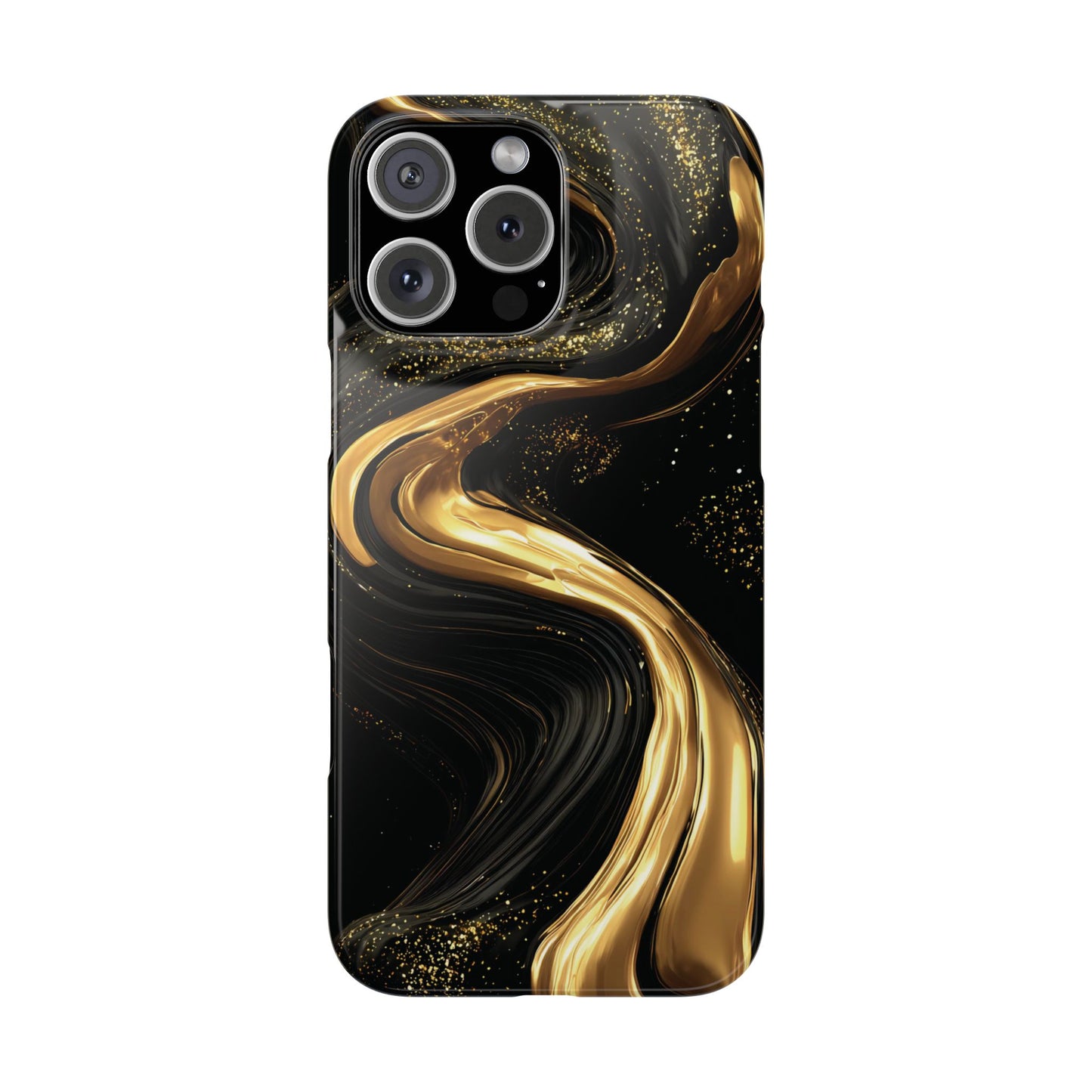 Elegant Gold Swirl Snap Case - Stylish Phone Cover, Modern Accessory, Gift for Her, Luxe Phone Case, Trendy Decor