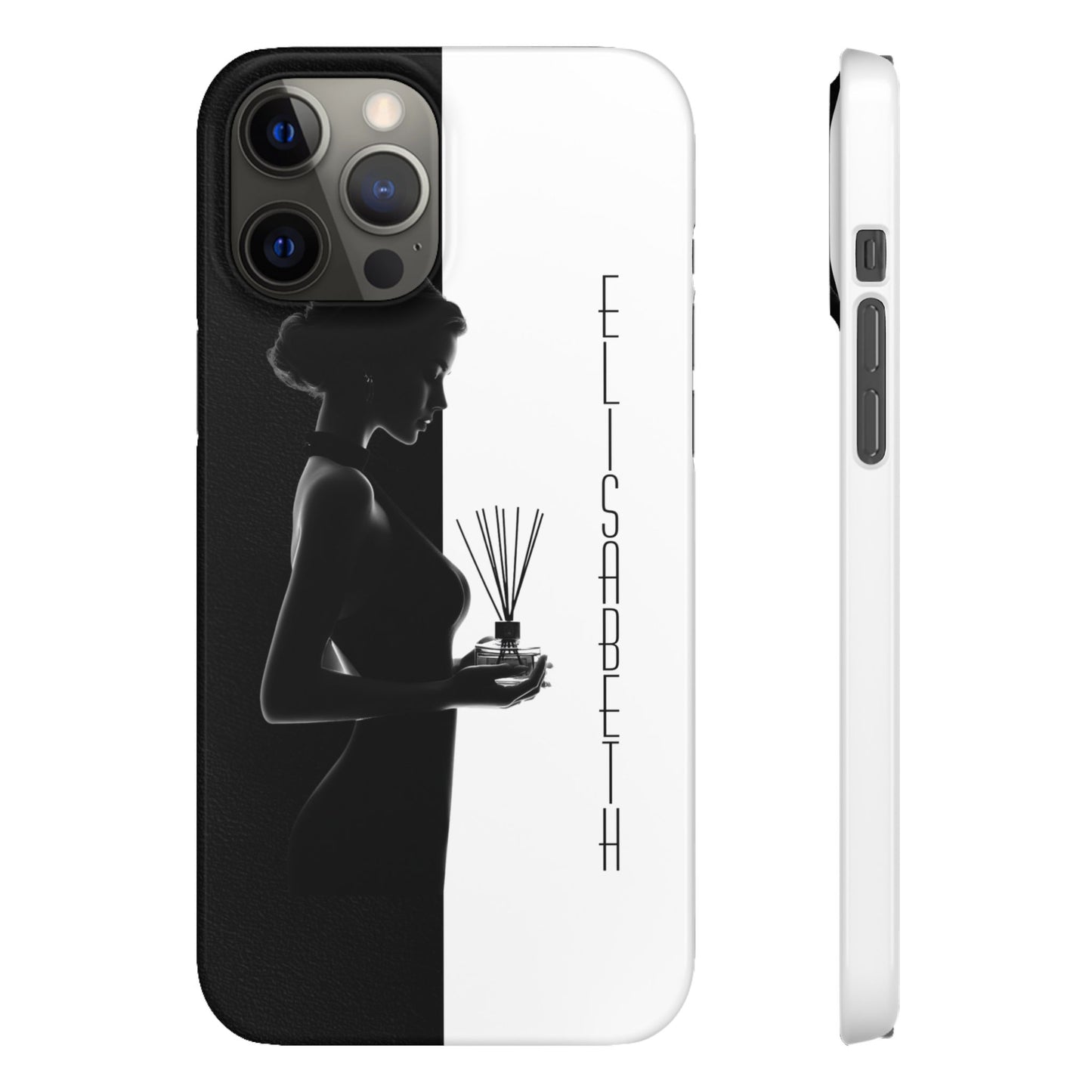 Custom Black and White Snap Case for Women Phone Cover for iPhone and Samsung