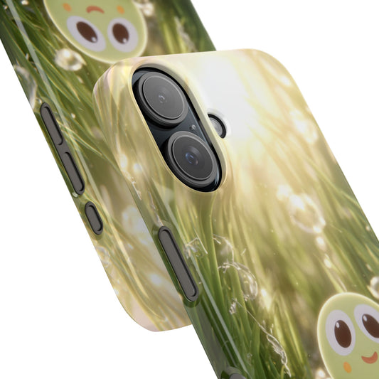 Cute Nature-Inspired Snap Case, Cartoon Phone Cover, Eco-Friendly Gift, Fun Accessory, Personalized Phone Case, Nature Lover's Gift
