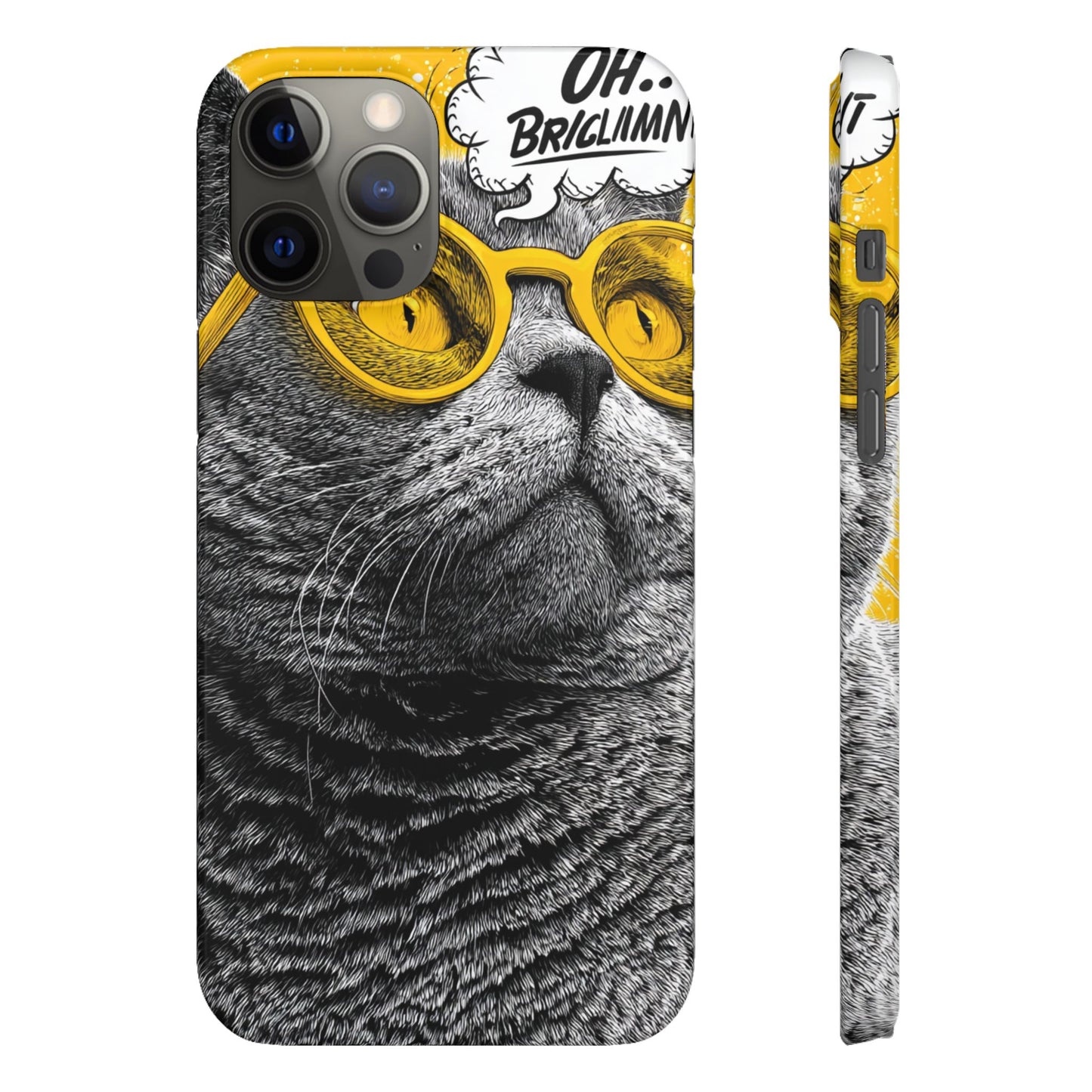 Playful Cat Snap Case - Quirky Phone Cover for Cat Lovers, Gift for Pet Enthusiasts, Funny Accessory for Any Occasion