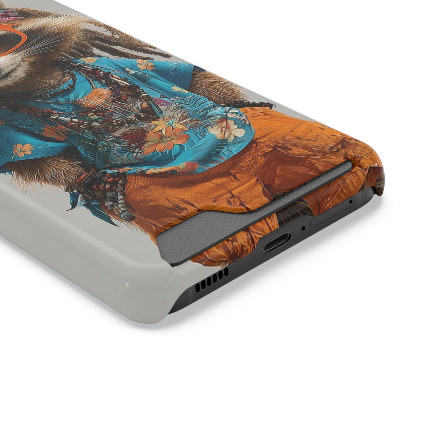 Boho Raccoon Phone Case with Card Holder, Cute Animal Phone Cover, Retro Stylish Phone Protector, Gifts for Animal Lovers, Trendy [...]