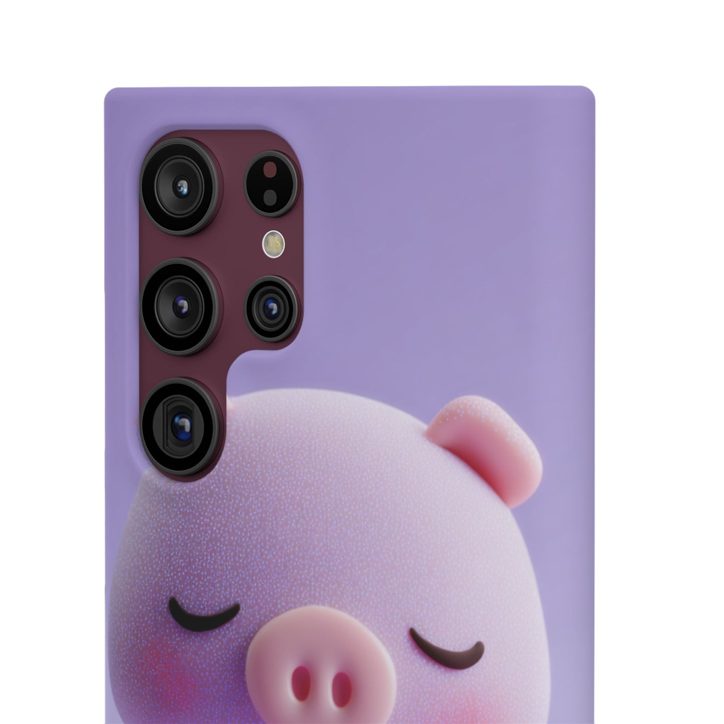 Cute Pig Snap Case for iPhone, Animal Lovers Phone Cover, Kawaii Aesthetic Accessory, Birthday Gift, Unique Phone Protection