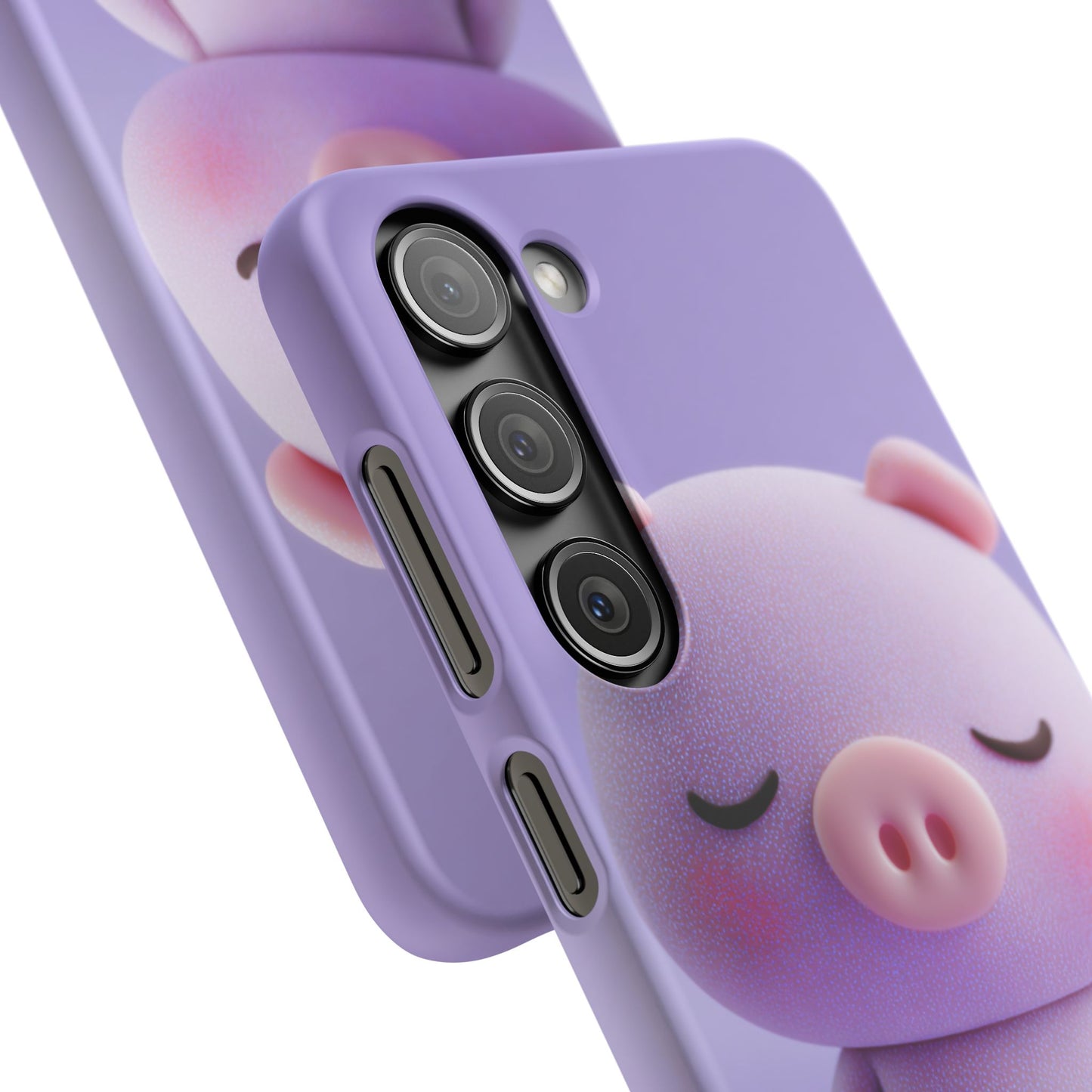Cute Pig Snap Case for iPhone, Animal Lovers Phone Cover, Kawaii Aesthetic Accessory, Birthday Gift, Unique Phone Protection