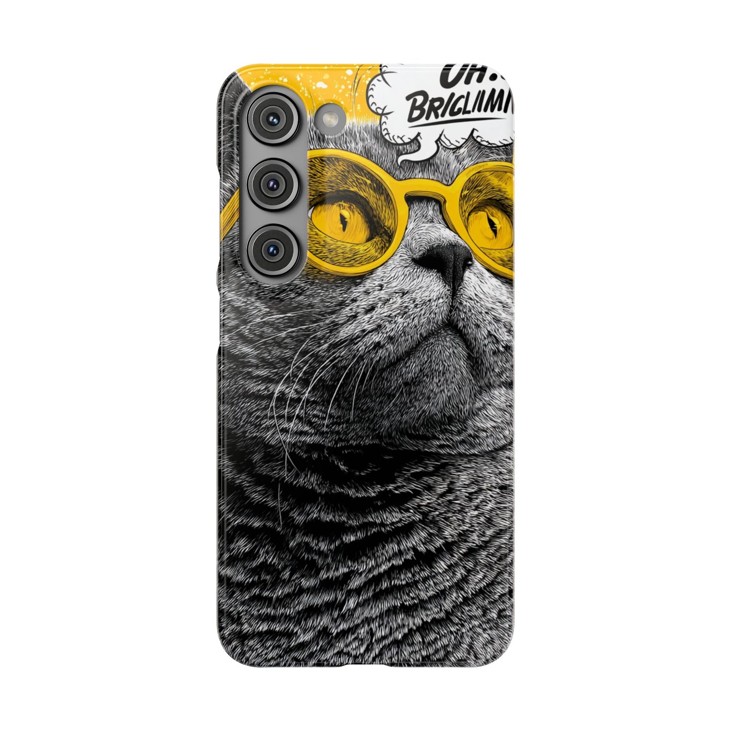 Playful Cat Snap Case - Quirky Phone Cover for Cat Lovers, Gift for Pet Enthusiasts, Funny Accessory for Any Occasion
