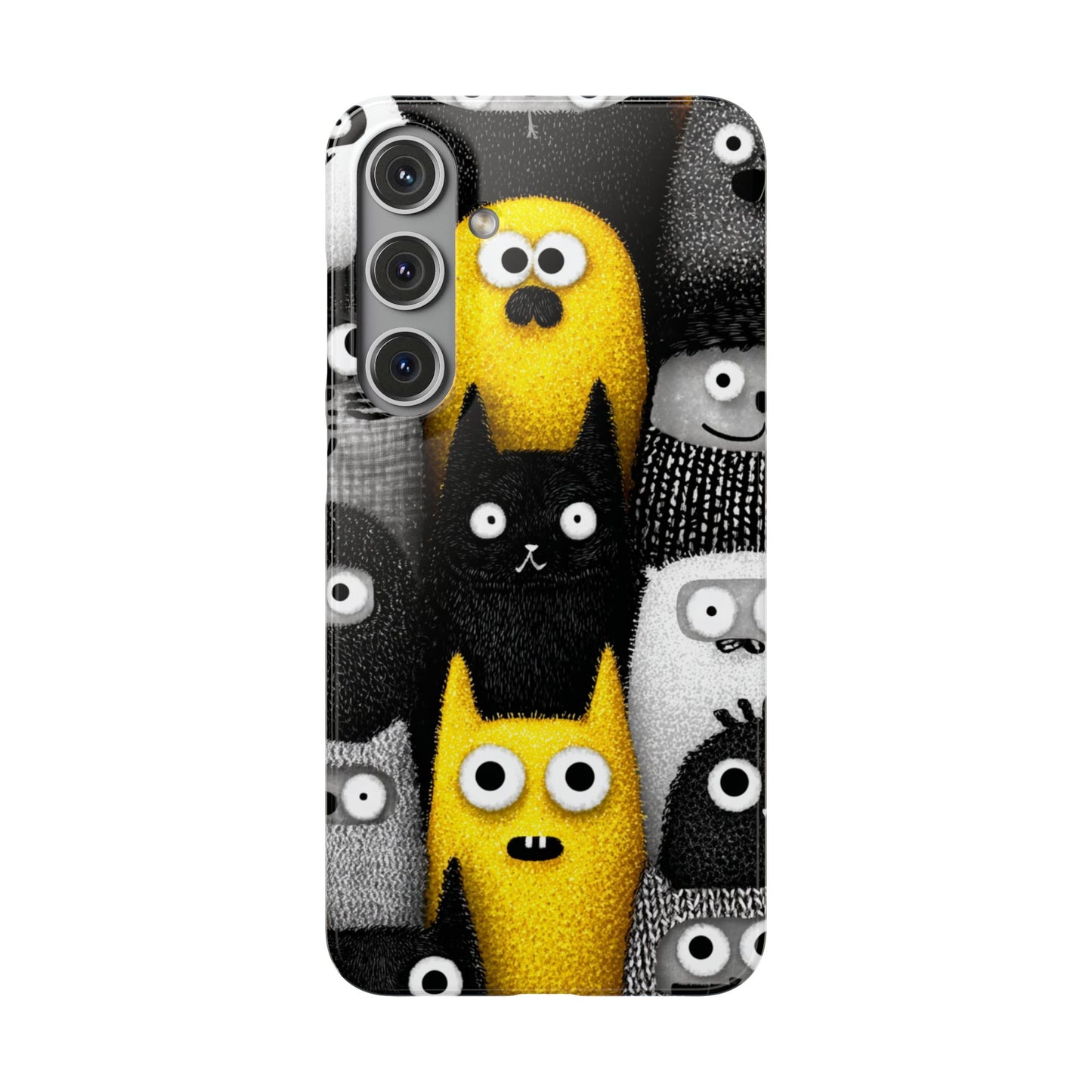 Colorful Character Snap Cases, Cute Phone Cover, Unique Gift for Kids, Fun Accessory, Perfect for Birthdays, Holidays