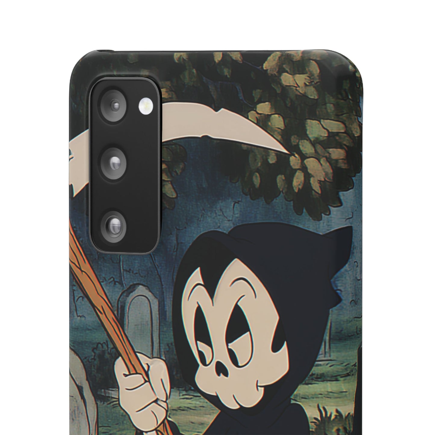 Grim Reaper Snap Case, Halloween Phone Case, Cute Death Phone Cover, Spooky Accessories, Unique Phone Protector