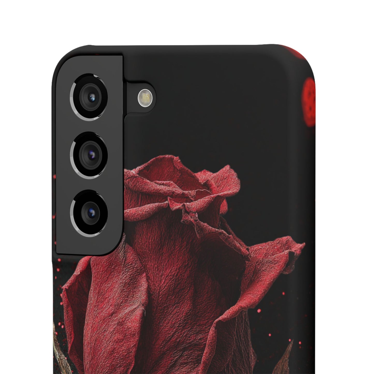 Romantic Rose Snap Case, Floral Phone Cover, Valentines Day Gift, Trendy Mobile Accessory, Heart Design Case, Elegant Phone Protector