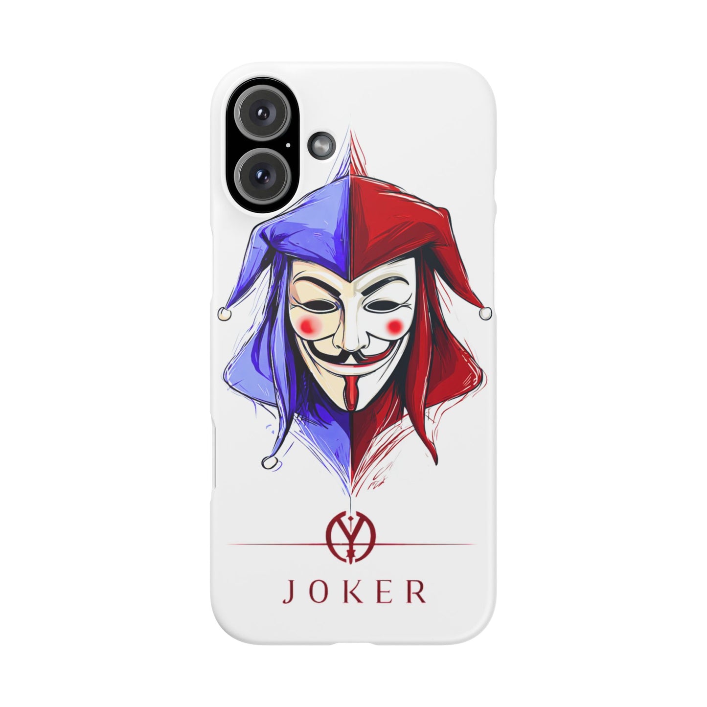 Joker & Anonimous Reunited Guy Fawkes Art Snap Case and Protective Phone Cover For iPhone and Samsung