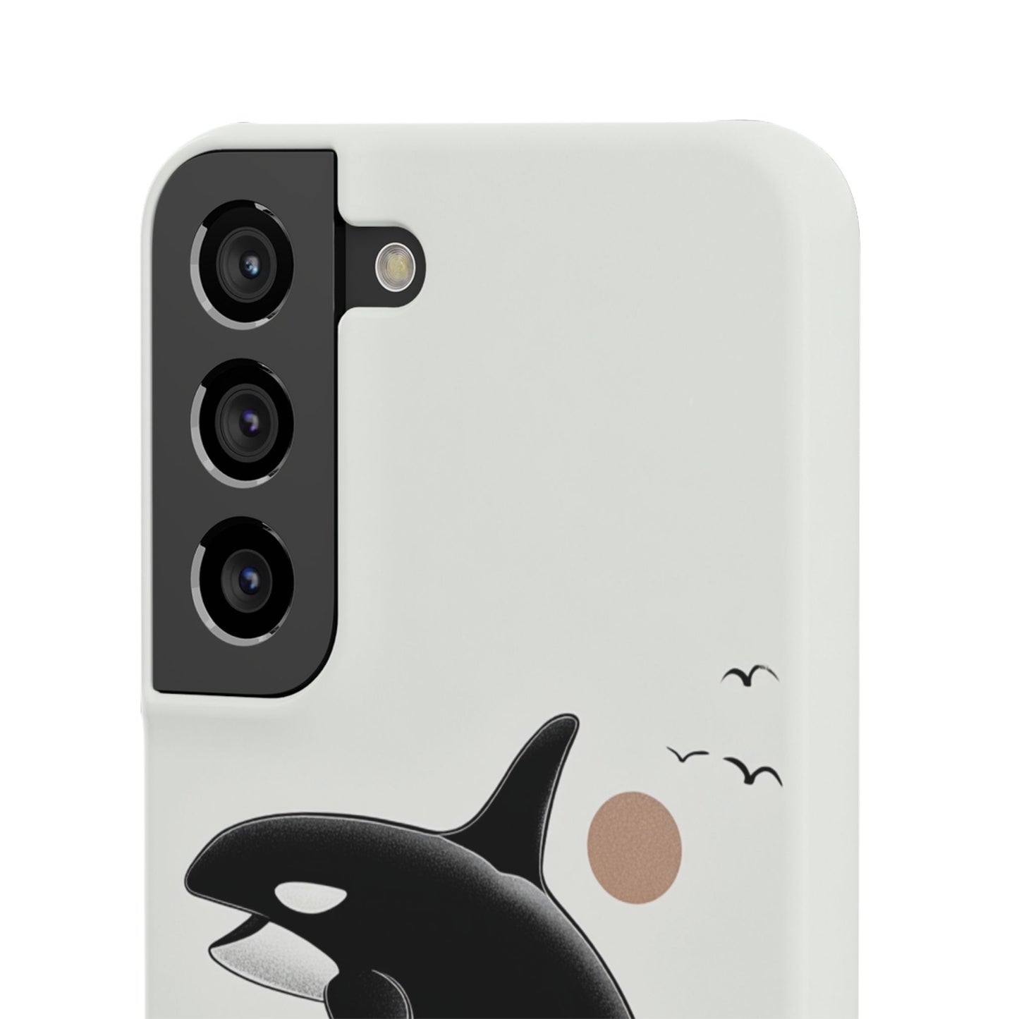 Whale Splash Phone Case | Ocean Lover Gift, Marine Art, Snap Cases, Cute Whale Design, Custom Phone Accessories