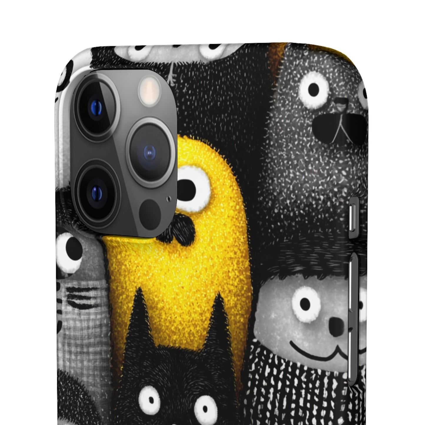 Colorful Character Snap Cases, Cute Phone Cover, Unique Gift for Kids, Fun Accessory, Perfect for Birthdays, Holidays