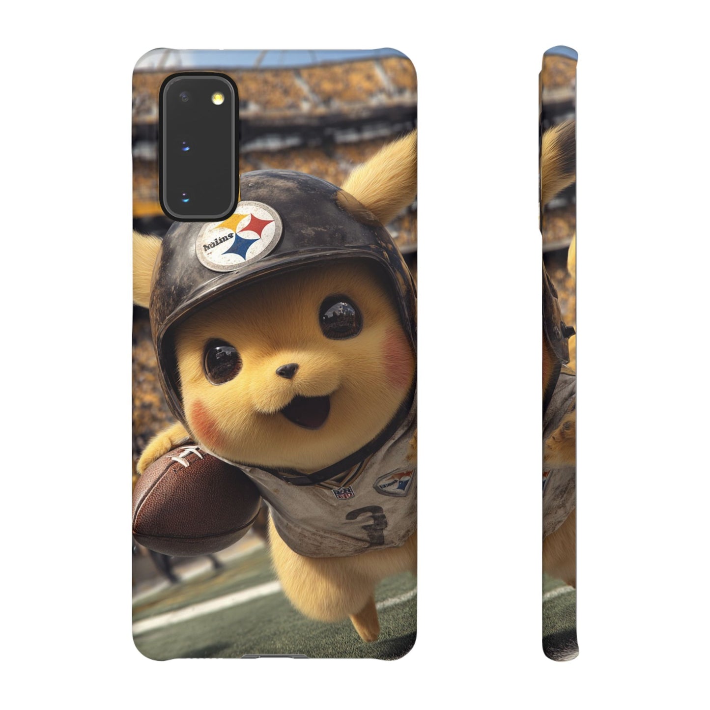 Fun Character Sports Snap Case, Phone Case, Fun Tech Accessory, Cute Gift for Gamers, Football Lovers, Kids.