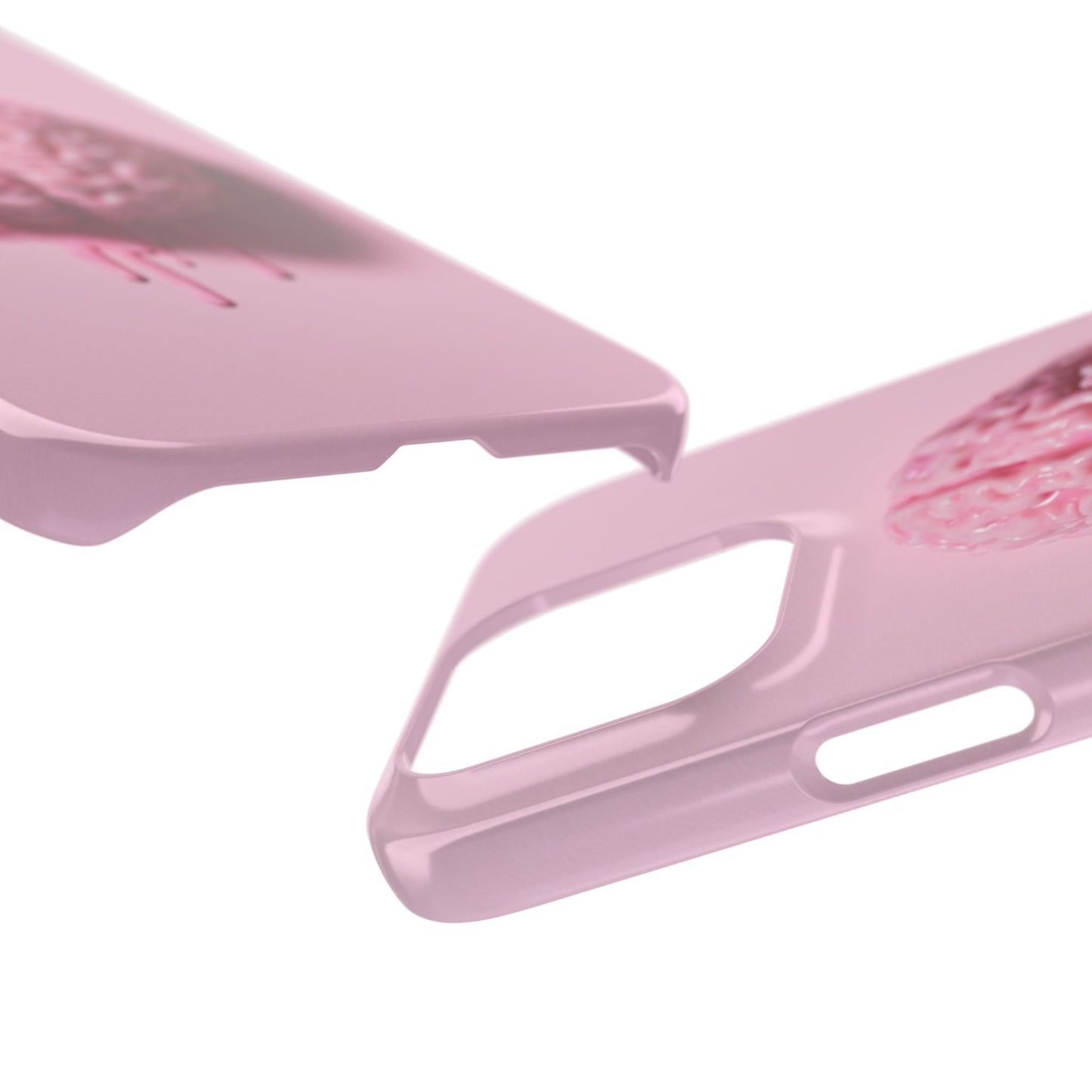 Slim Cases, Brain Design Phone Case With Card Holder, Cute Tech Accessory, Unique Gift for Students, Stylish Phone Protection, Valentine's