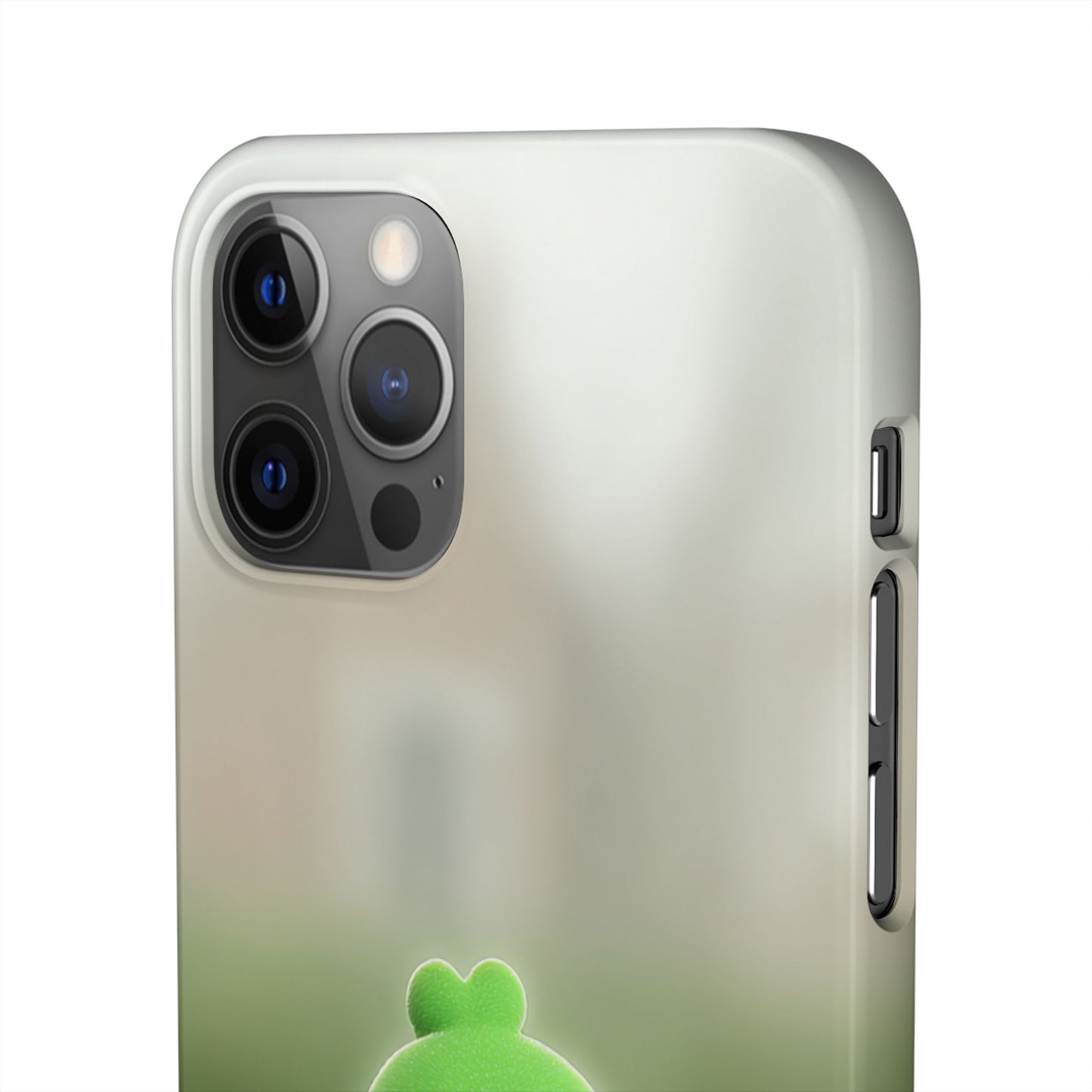 Cute Green Creature Phone Case, Snap Cases, Green Monster Phone Cover, Fun Phone Accessory, Playful Gift for Kids
