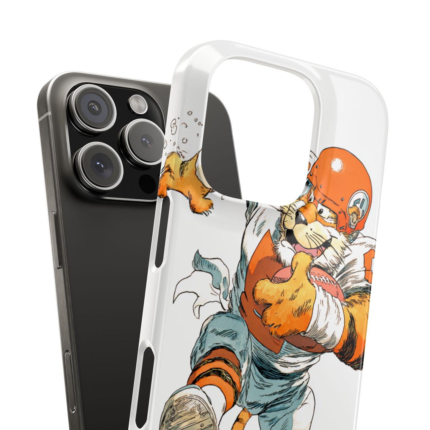 Cincinnati Bengals Snap Cases, Football Fans Phone Case, Tiger Cartoon Art Design, Football Lover Gift, Protective Phone Cover