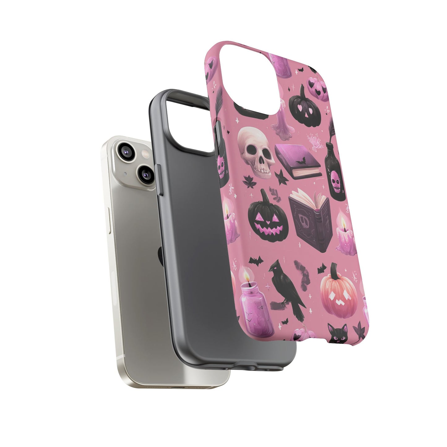 Spooky Phone Case - Halloween Design, Cute Costume Accessory, Fall Decor, Gift for Cat Lovers, Witchy Vibes, Trick or Treat