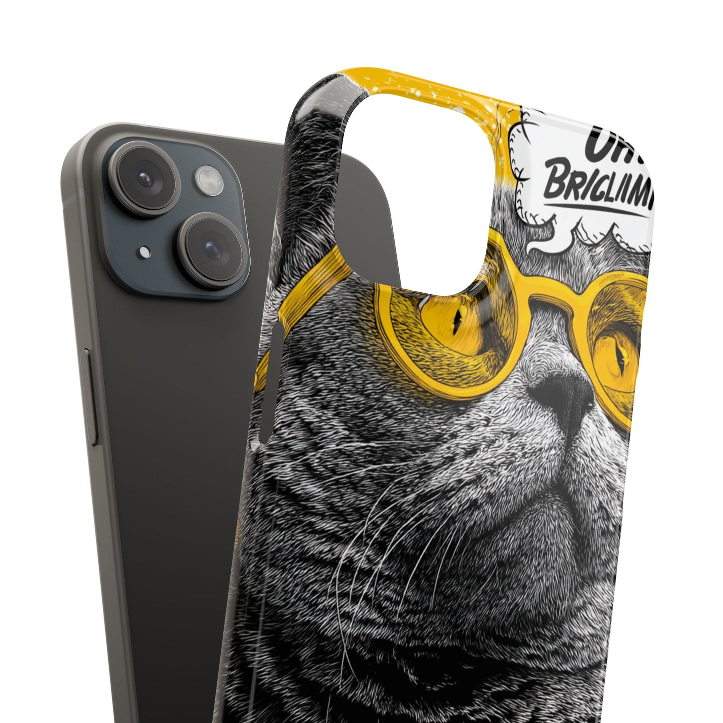 Playful Cat Snap Case - Quirky Phone Cover for Cat Lovers, Gift for Pet Enthusiasts, Funny Accessory for Any Occasion