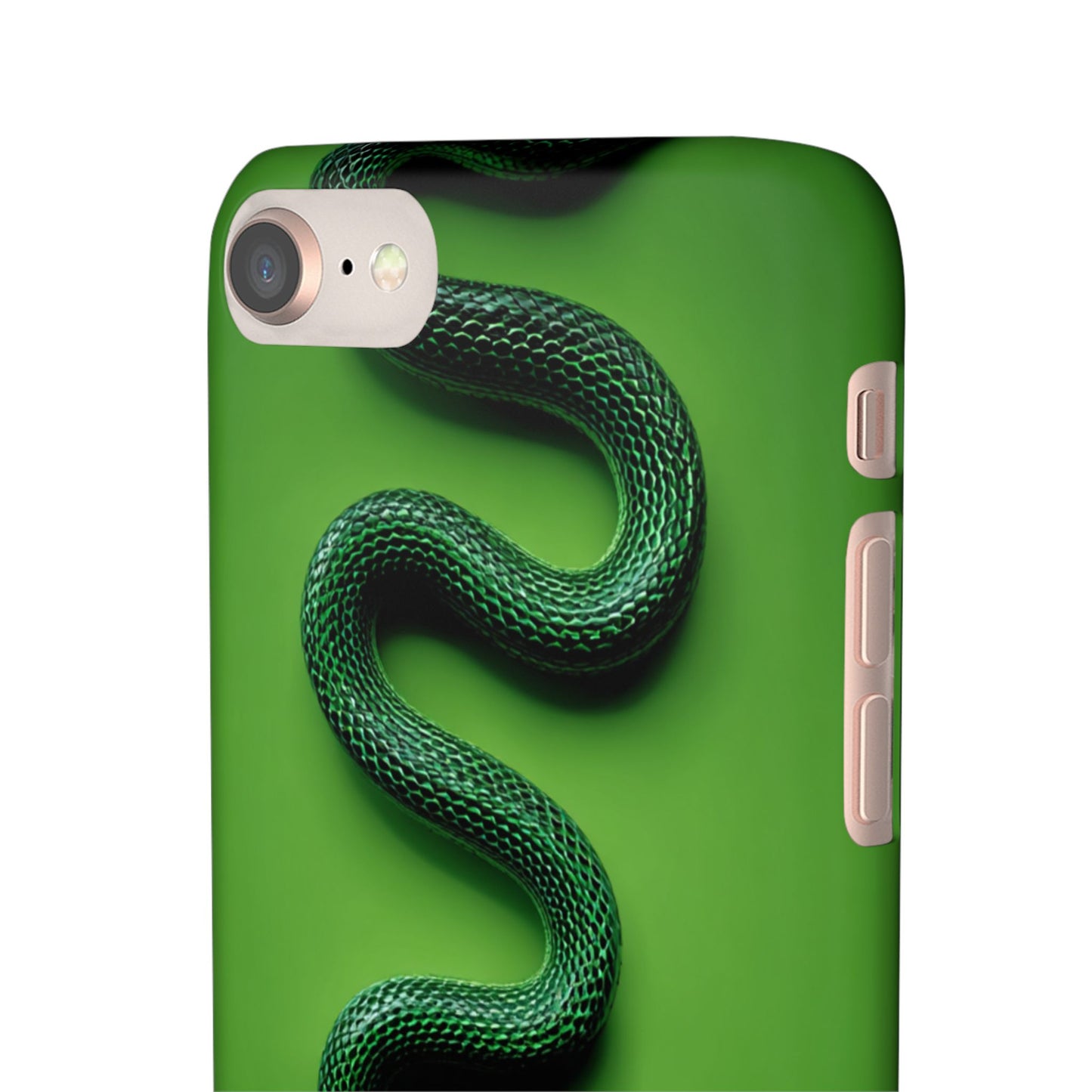 Green Snake Snap Case for iPhone, Stylish Phone Cover, Unique Gift, Trendy Accessory, Birthday, Nature Lover's Phone Case