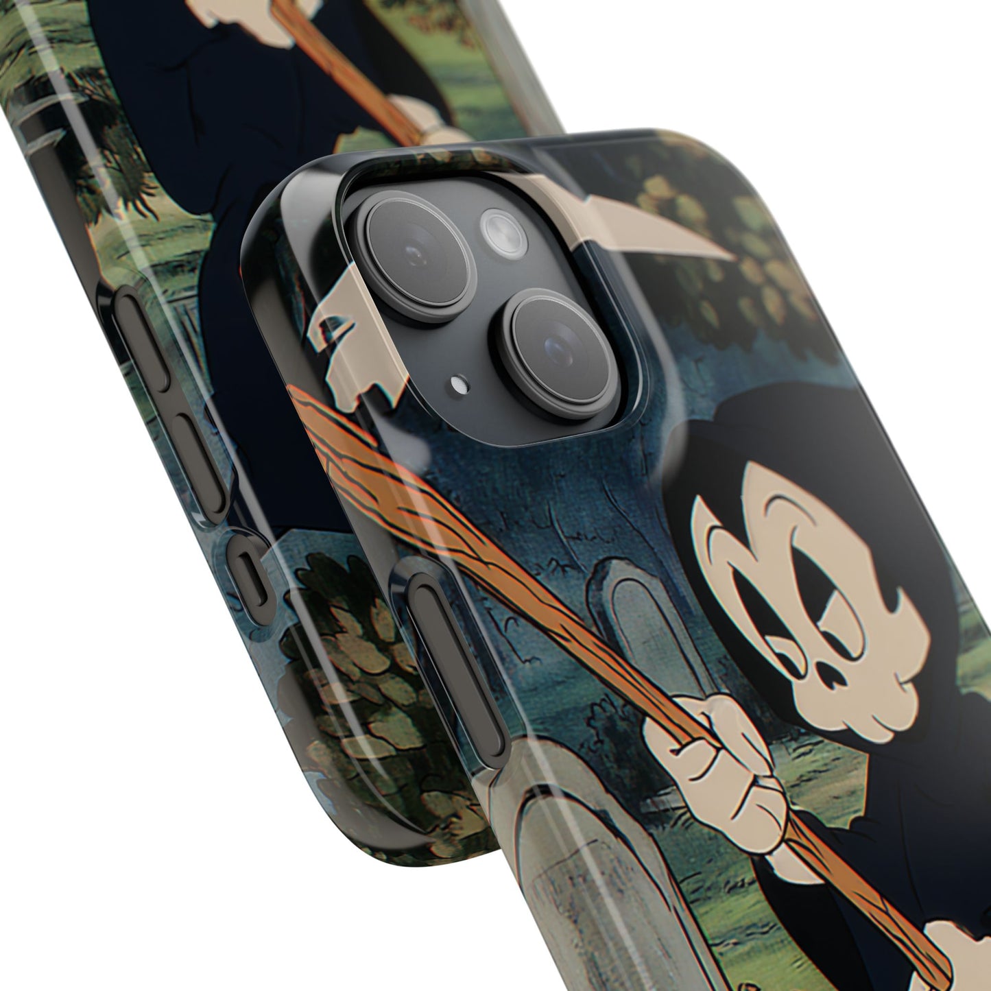 Grim Reaper Snap Case, Halloween Phone Case, Cute Death Phone Cover, Spooky Accessories, Unique Phone Protector