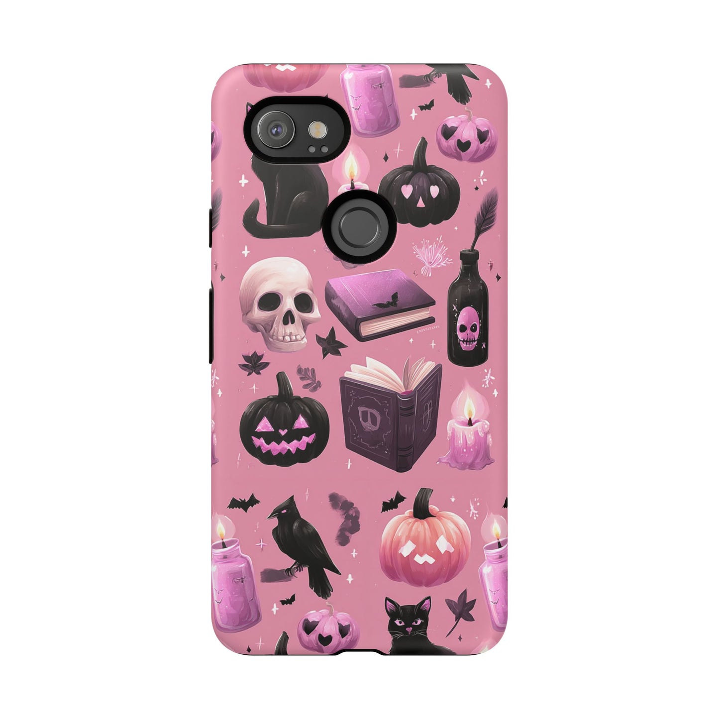 Spooky Phone Case - Halloween Design, Cute Costume Accessory, Fall Decor, Gift for Cat Lovers, Witchy Vibes, Trick or Treat
