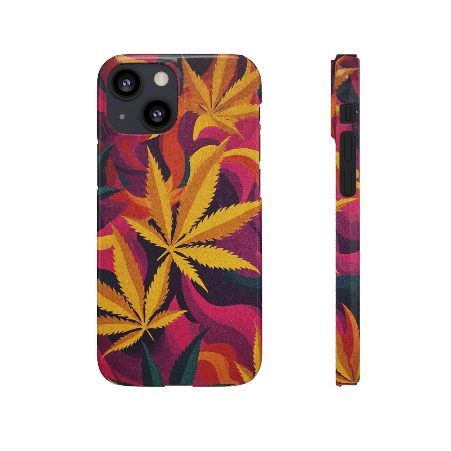 Autumn Vibe Cannabis Snap Case for IPhones and Samsungs Custom