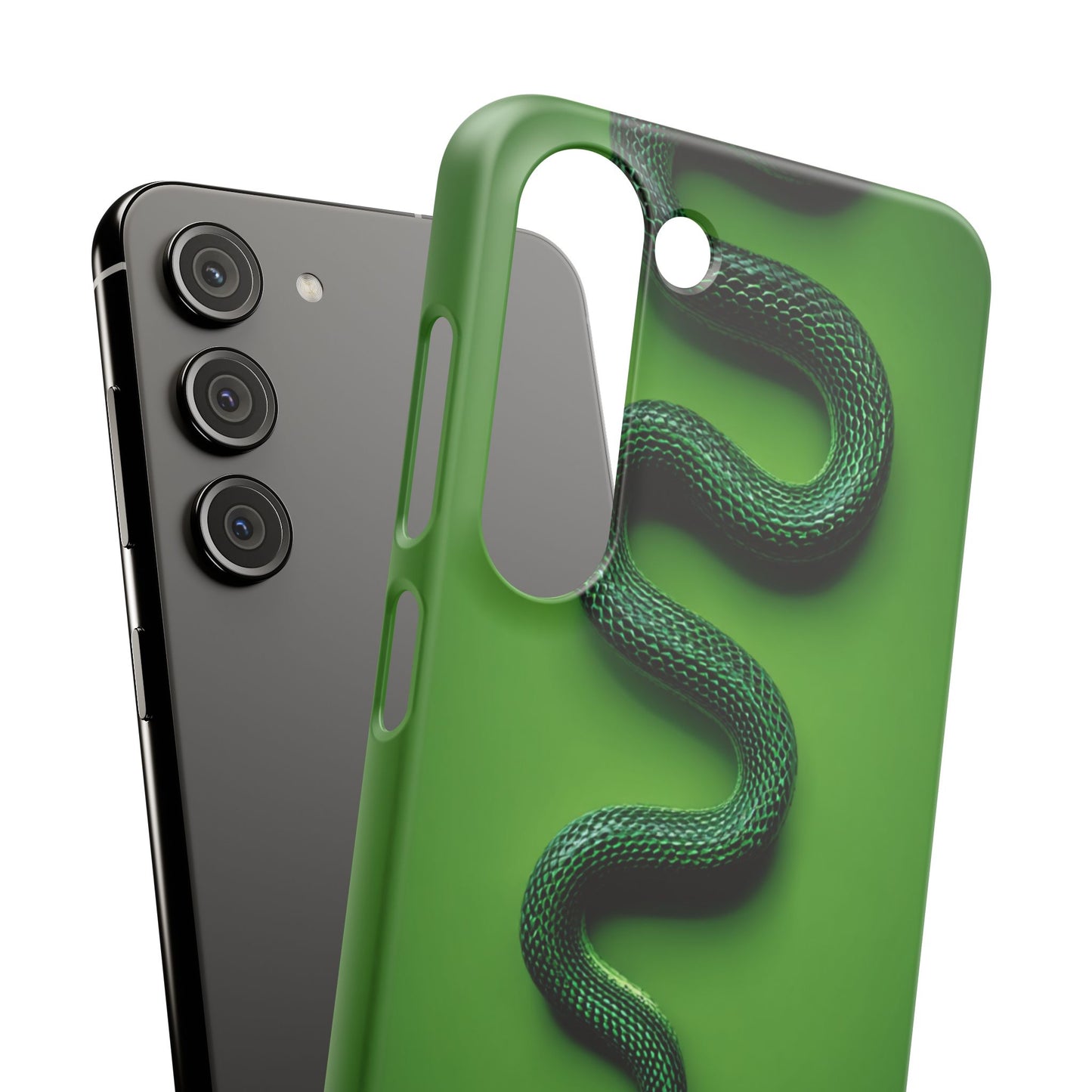 Green Snake Snap Case for iPhone, Stylish Phone Cover, Unique Gift, Trendy Accessory, Birthday, Nature Lover's Phone Case