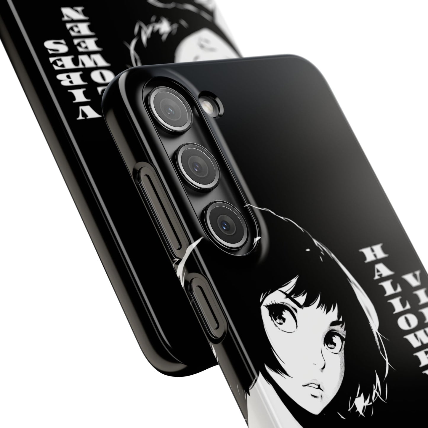Halloween Vibes Snap Case Black and White Protective Phone Cover for iPhone and Samsung