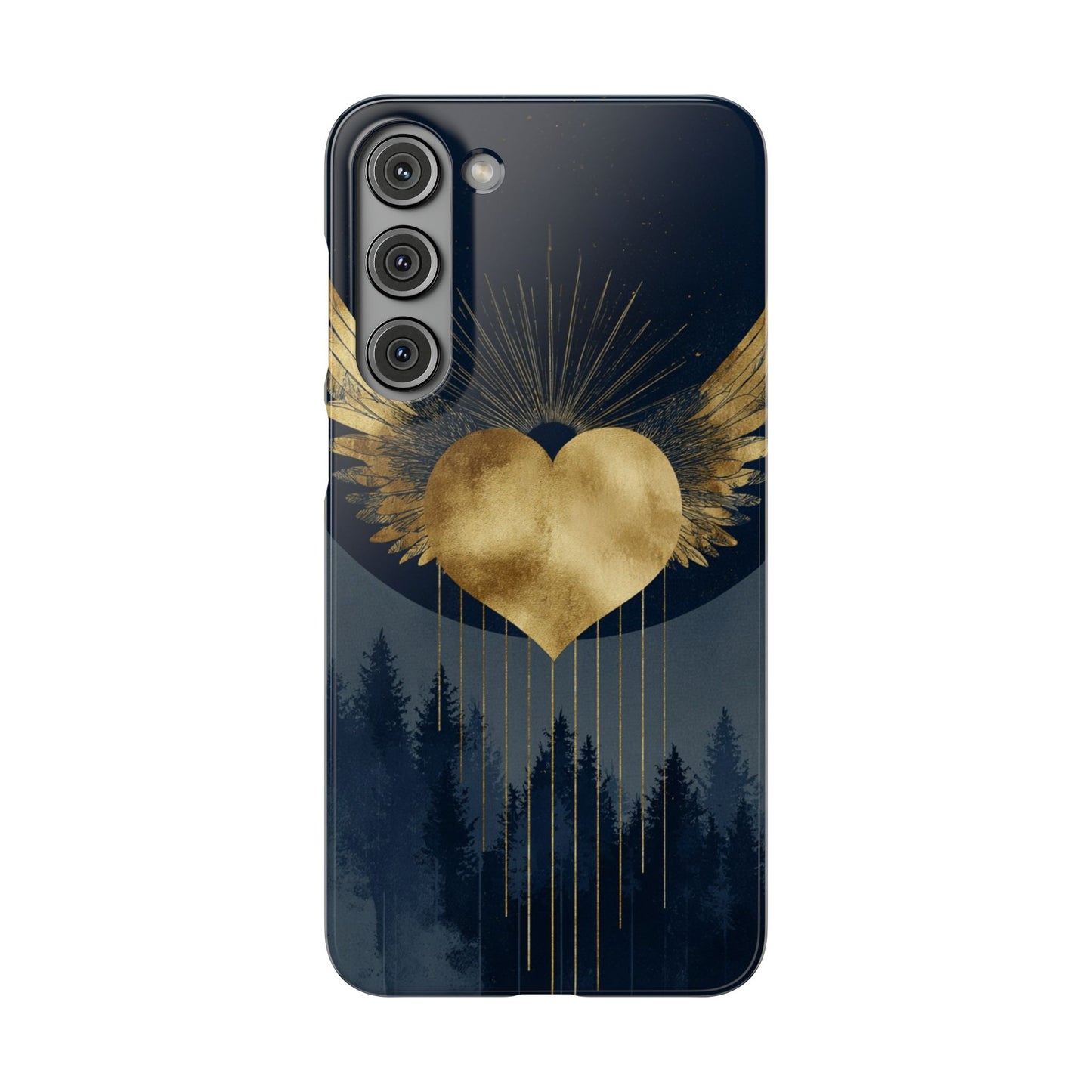 Heart Wing Snap Case, Elegant Phone Cover, Unique Gift, Artistic Accessory, Protective Case for Love and Romance