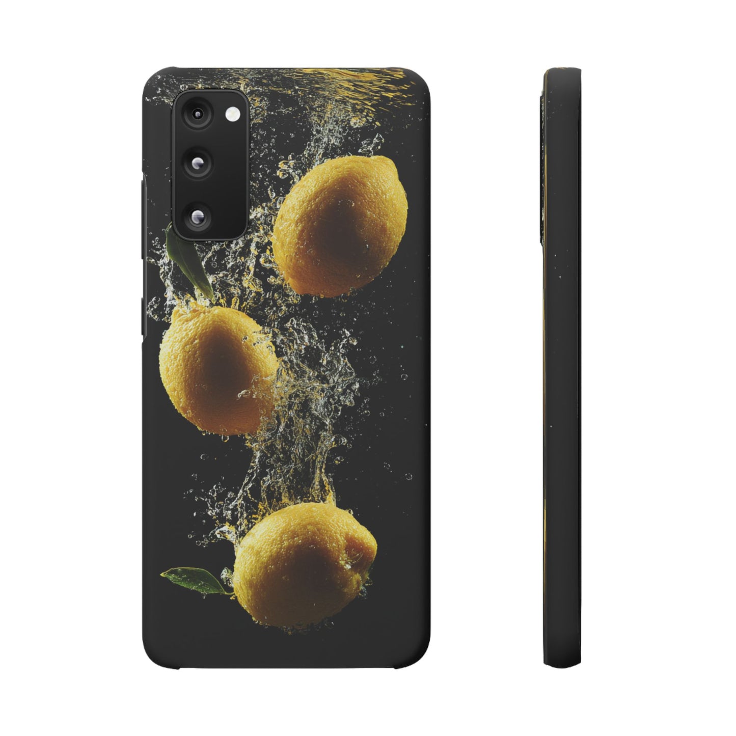 Lemon Splash Phone Case - Vibrant Snap Case, Fruit Lover Gift, Summer Vibes, Kitchen Decor, Unique Phone Accessories
