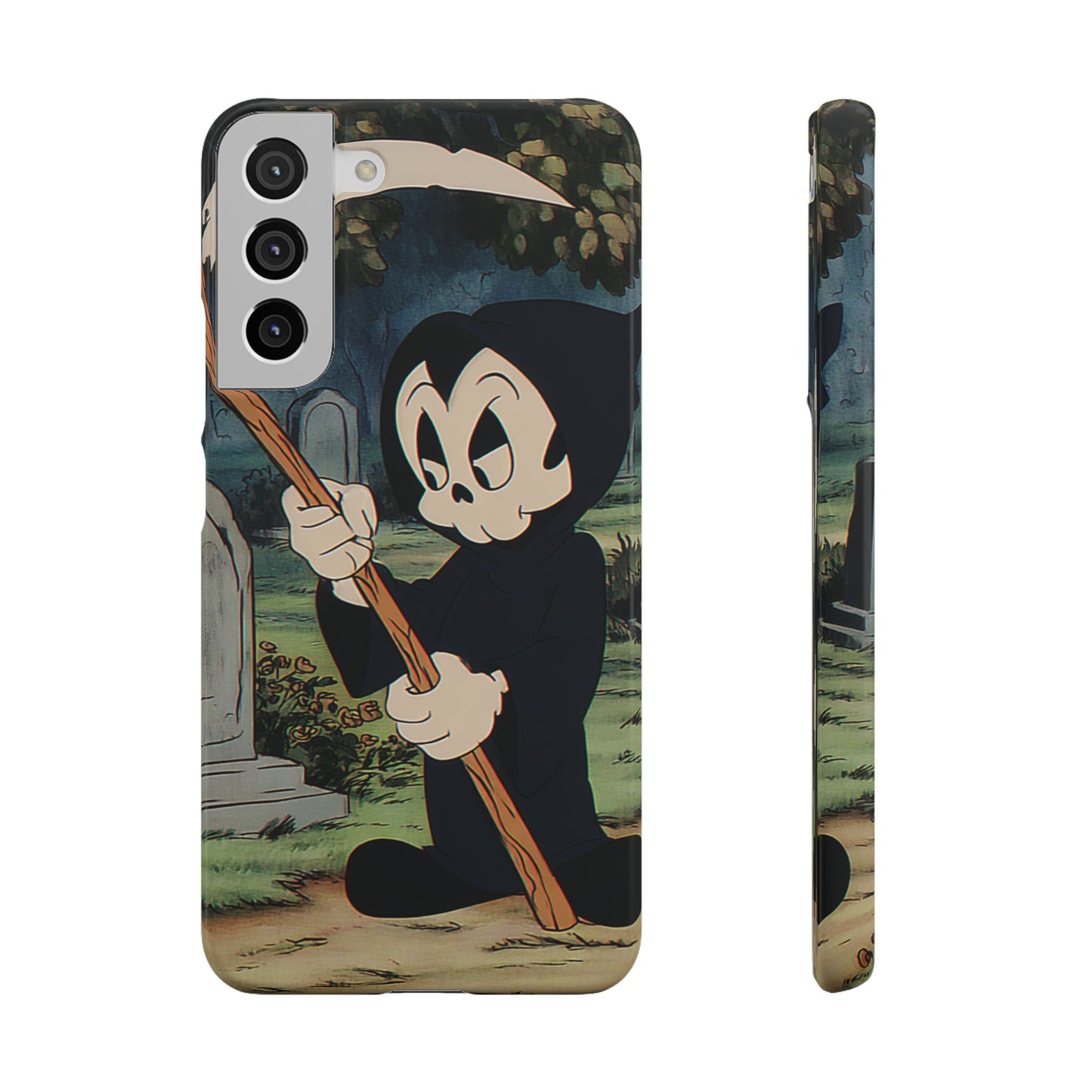 Grim Reaper Snap Case, Halloween Phone Case, Cute Death Phone Cover, Spooky Accessories, Unique Phone Protector