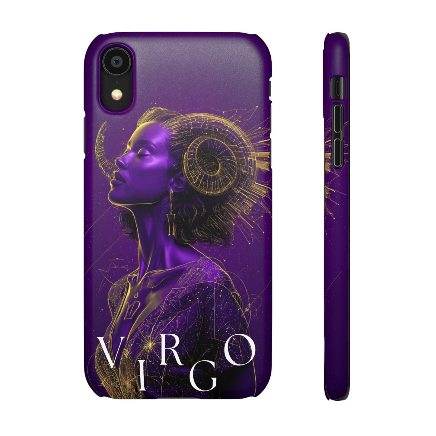 Purple Gold Celestial Virgo Snap Case and Protective Cover for Samsung and iPhone