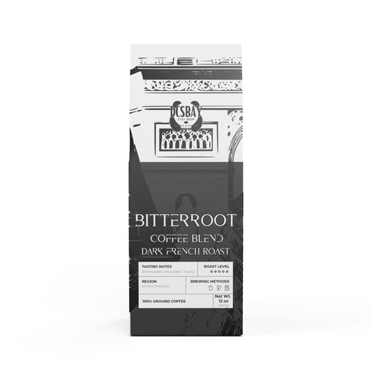 Bitterroot Coffee - Dark French Roast Blend | Whole Bean Full-Bodied, Bold Flavor