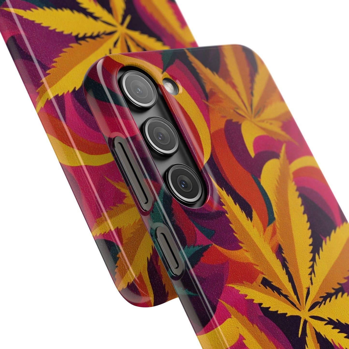 Autumn Vibe Cannabis Snap Case for IPhones and Samsungs Custom
