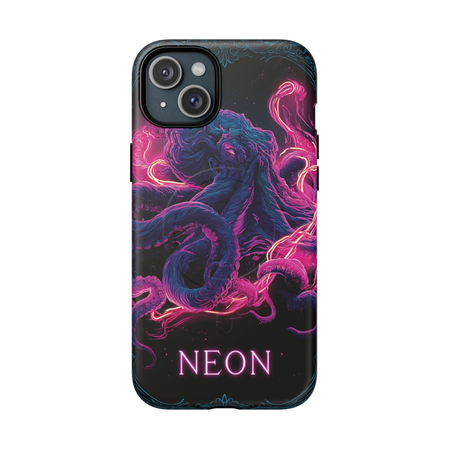 Neon Octopus Phone Case — Tough Magnetic Protective Cover