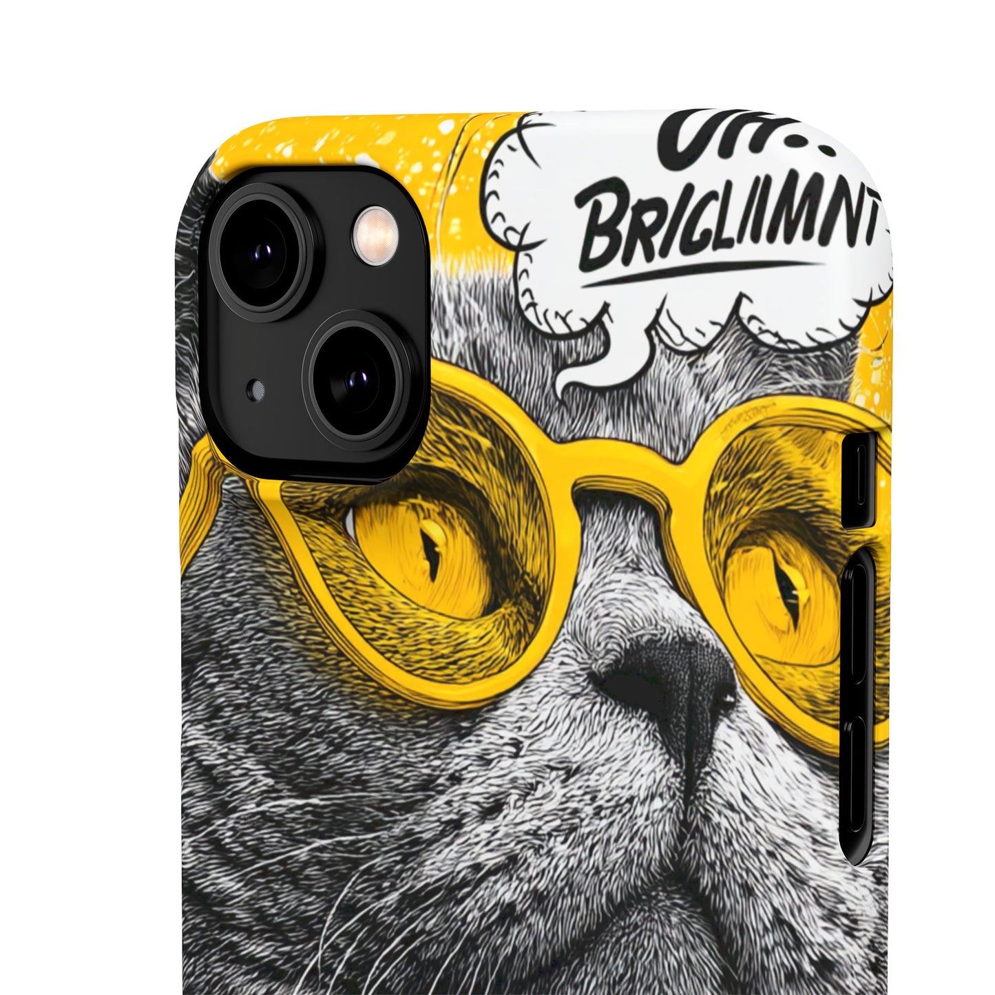 Playful Cat Snap Case - Quirky Phone Cover for Cat Lovers, Gift for Pet Enthusiasts, Funny Accessory for Any Occasion