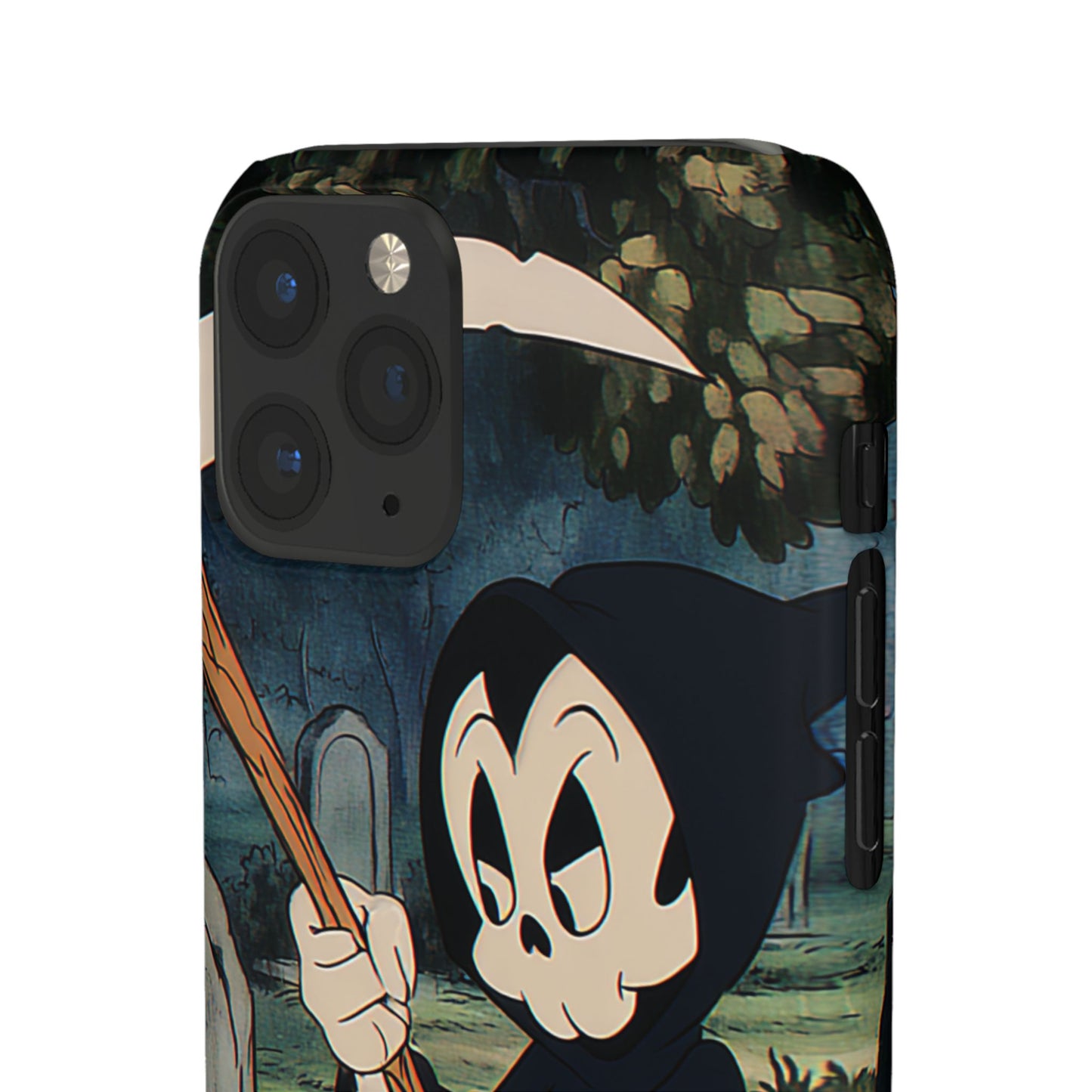 Grim Reaper Snap Case, Halloween Phone Case, Cute Death Phone Cover, Spooky Accessories, Unique Phone Protector
