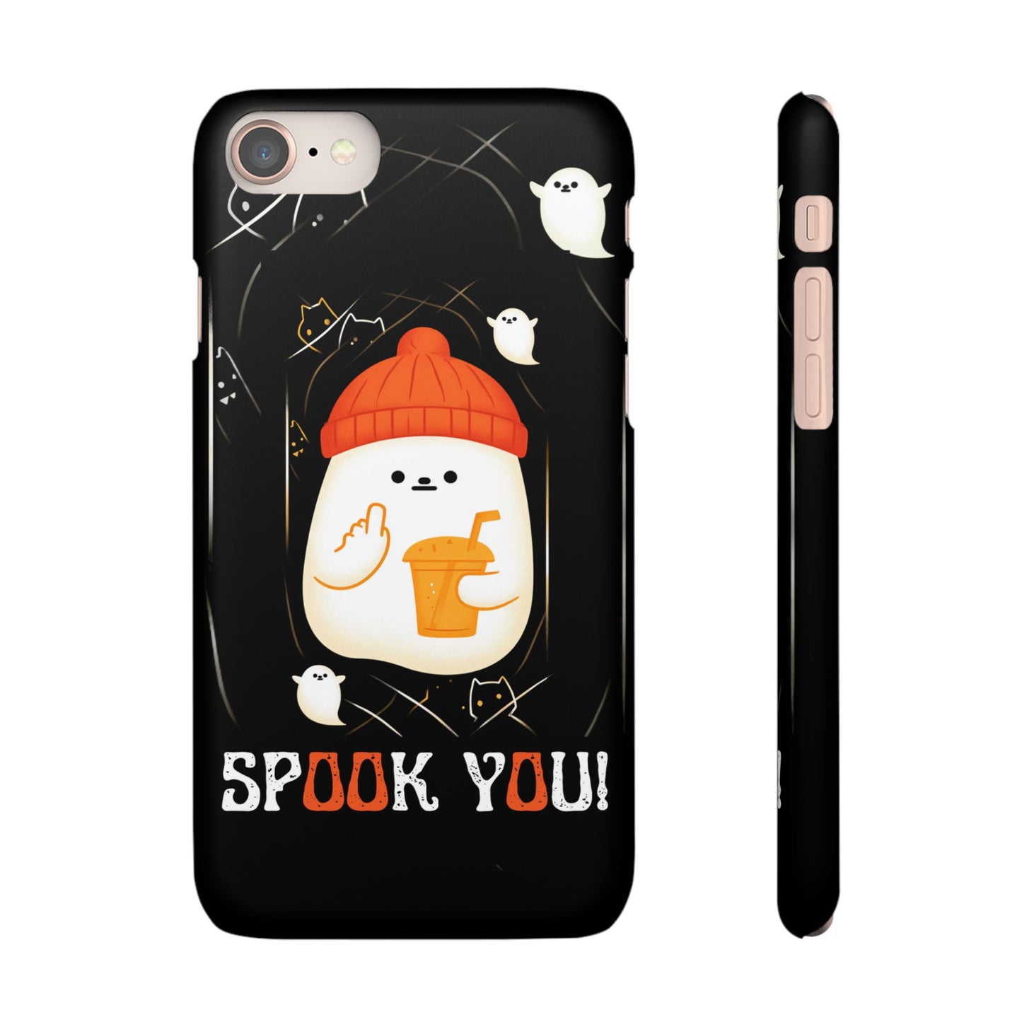 Spook You Halloween Ghost Snap Case Kawaii Protective Phone Cover for iPhone and Samsung