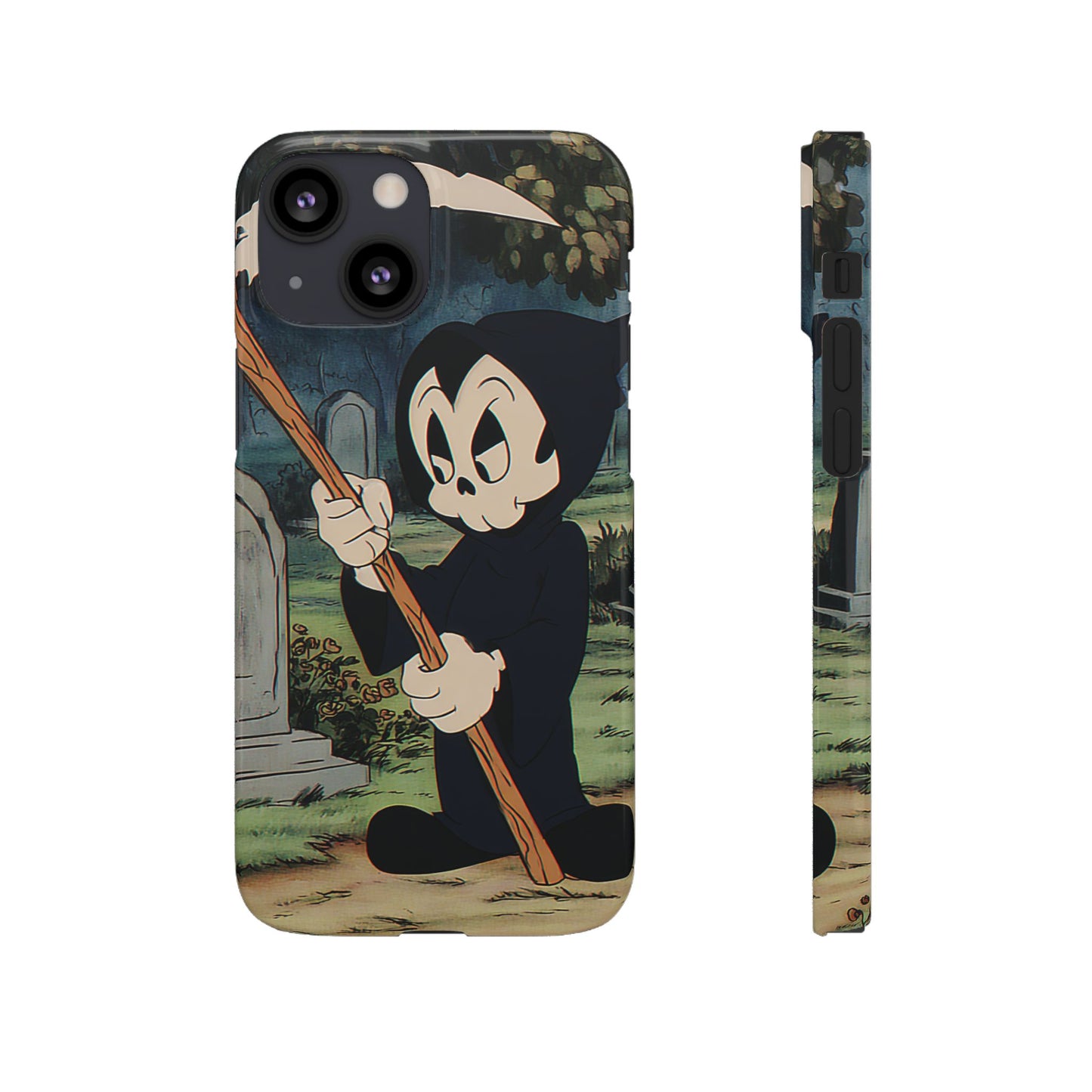 Grim Reaper Snap Case, Halloween Phone Case, Cute Death Phone Cover, Spooky Accessories, Unique Phone Protector