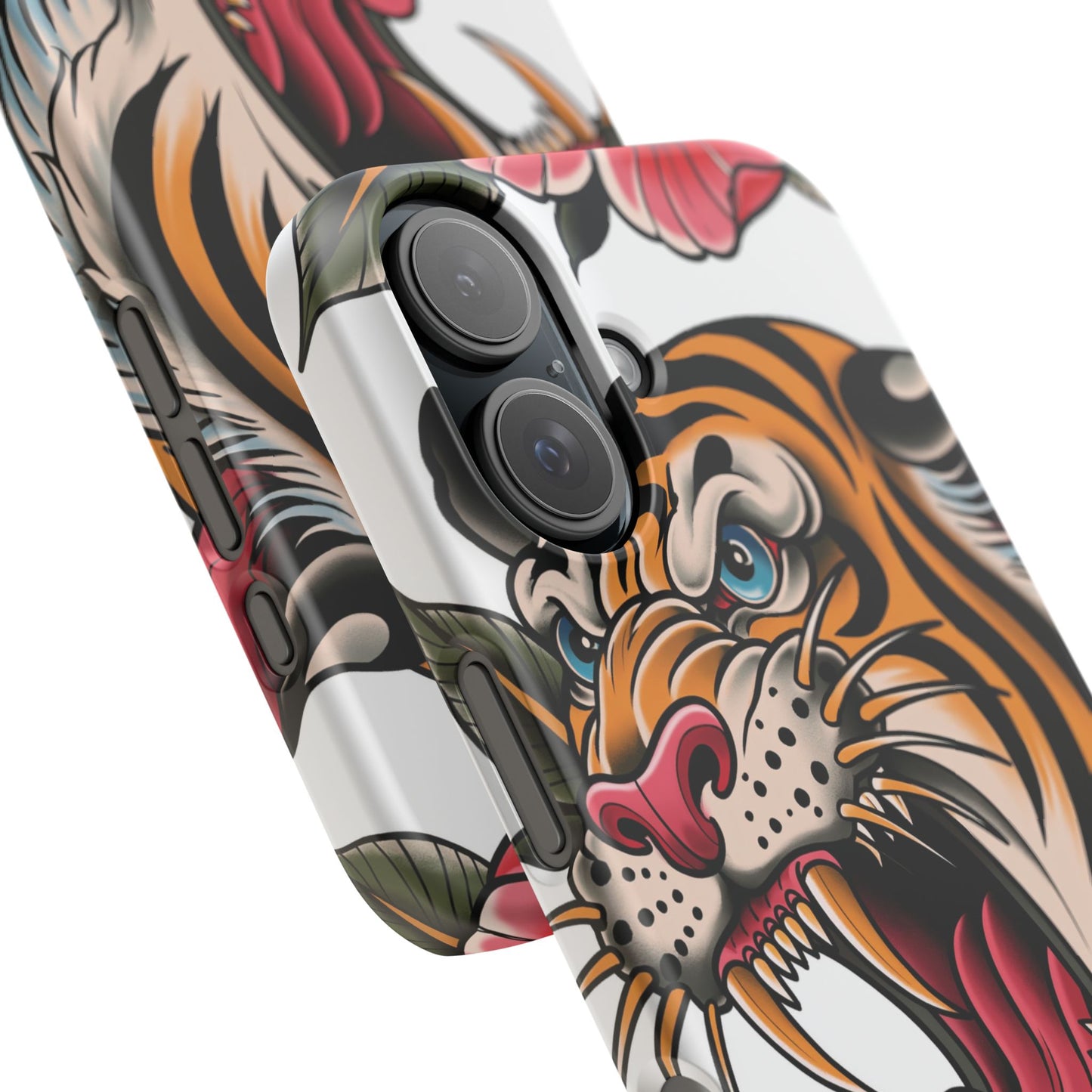 Tiger Floral Phone Case — Vintage Roaring Tiger Snap Case