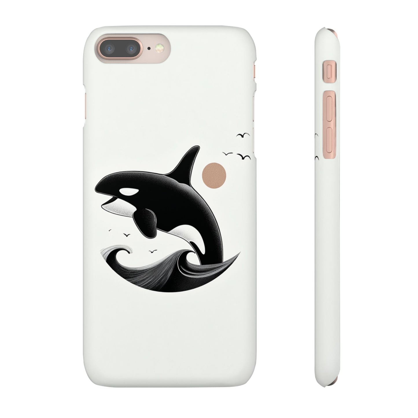 Whale Splash Phone Case | Ocean Lover Gift, Marine Art, Snap Cases, Cute Whale Design, Custom Phone Accessories