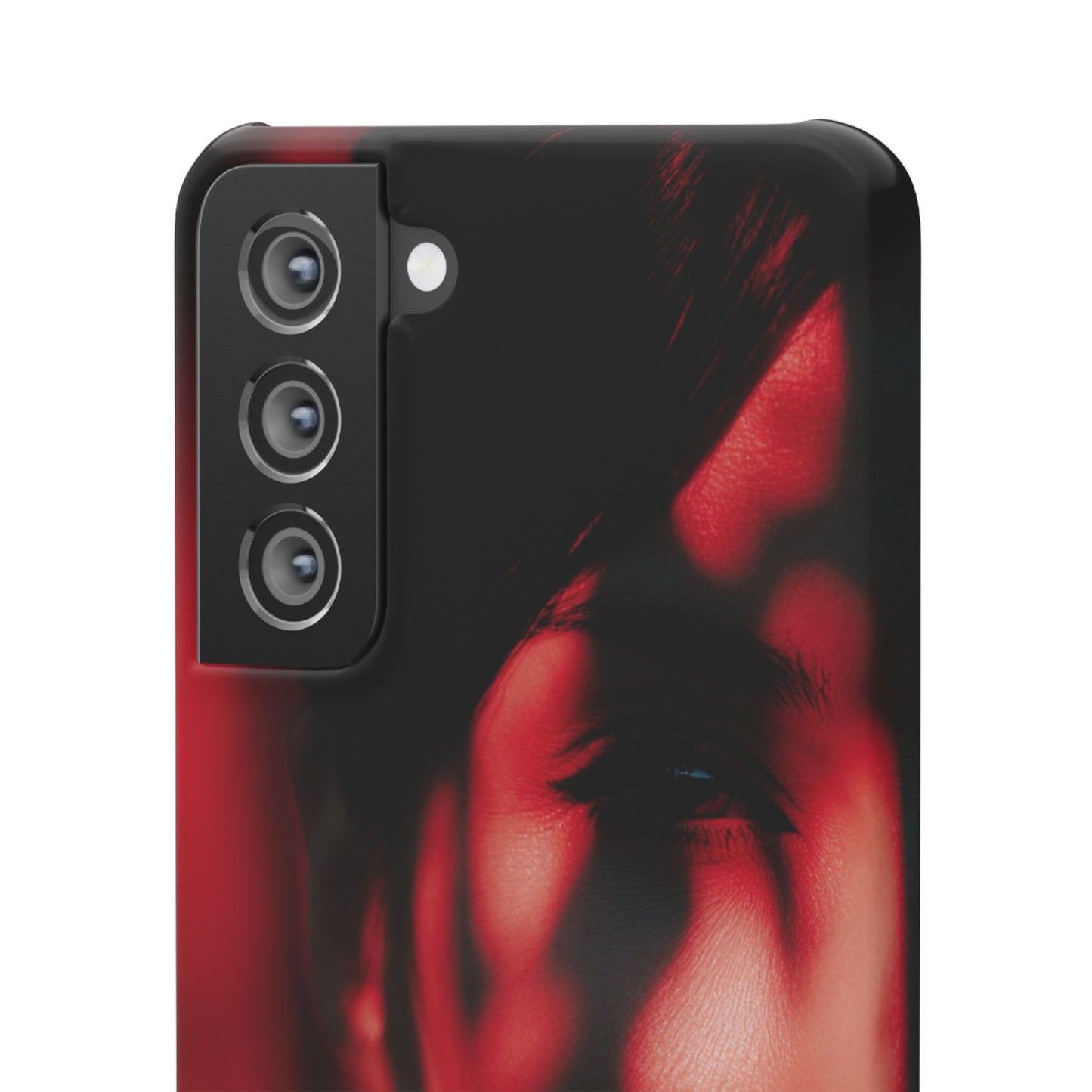 Stylish Snap Cases for Phone, Artistic Phone Cover, Unique Gifts, Red Aesthetic Case, Trendy Accessory, Vibrant Protection