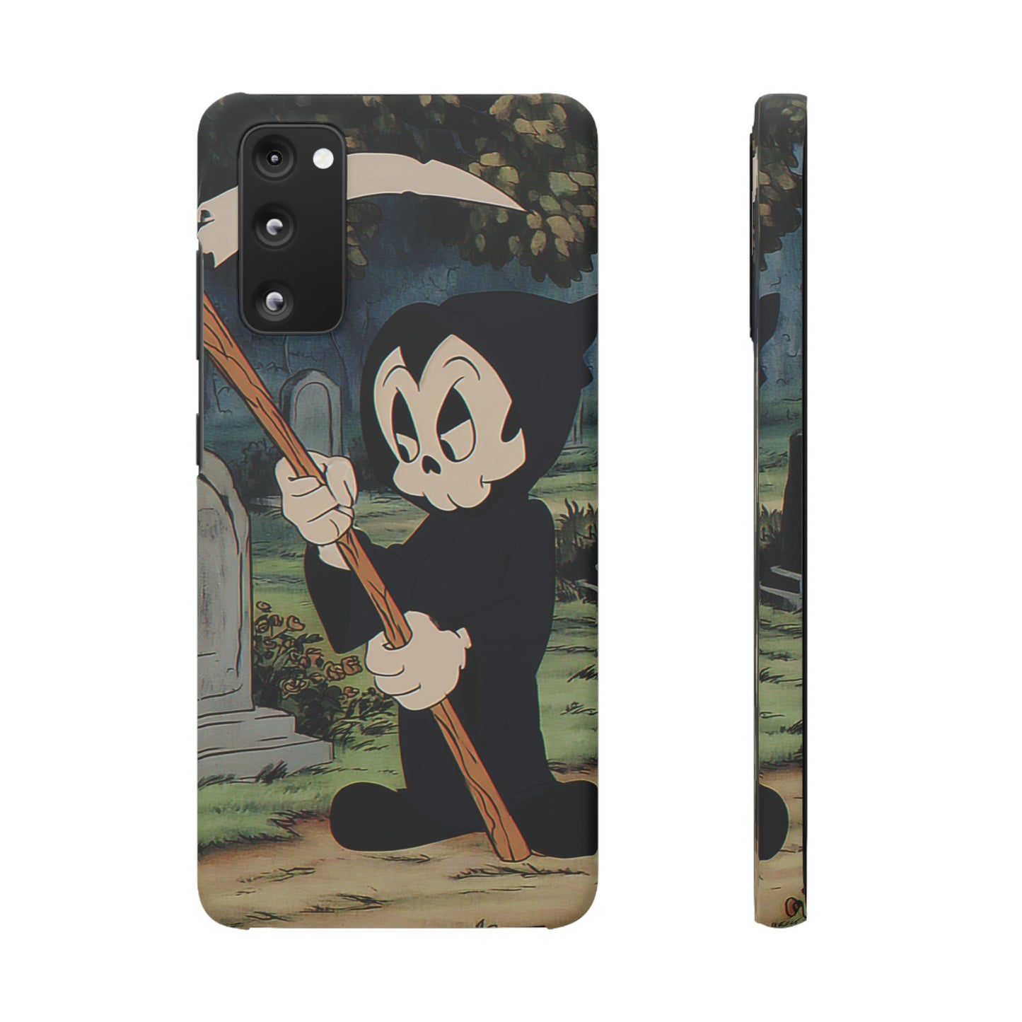 Grim Reaper Snap Case, Halloween Phone Case, Cute Death Phone Cover, Spooky Accessories, Unique Phone Protector