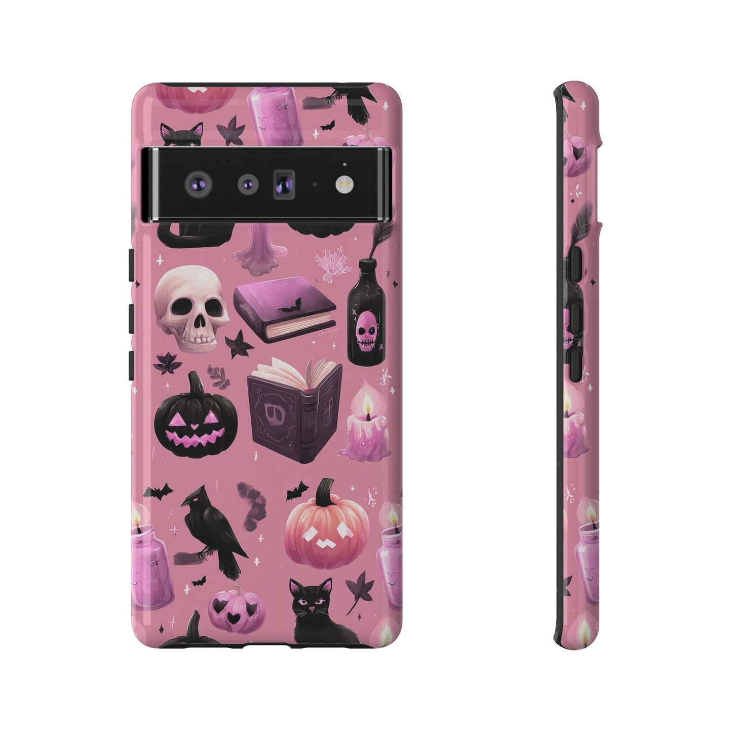 Spooky Phone Case - Halloween Design, Cute Costume Accessory, Fall Decor, Gift for Cat Lovers, Witchy Vibes, Trick or Treat
