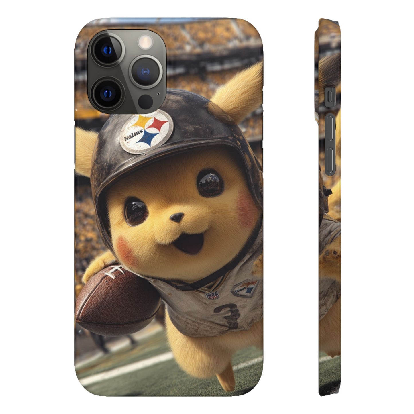 Fun Character Sports Snap Case, Phone Case, Fun Tech Accessory, Cute Gift for Gamers, Football Lovers, Kids.