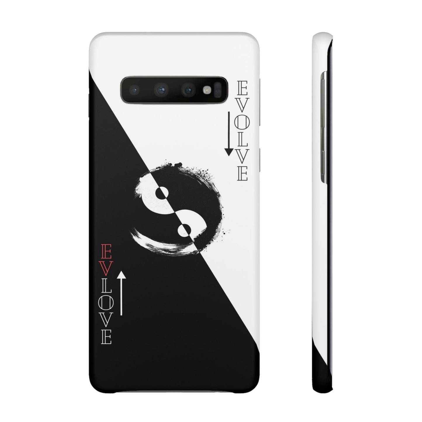 Yin Yang Evolve Black and White Snap Case Cover for iPhone and Samsung