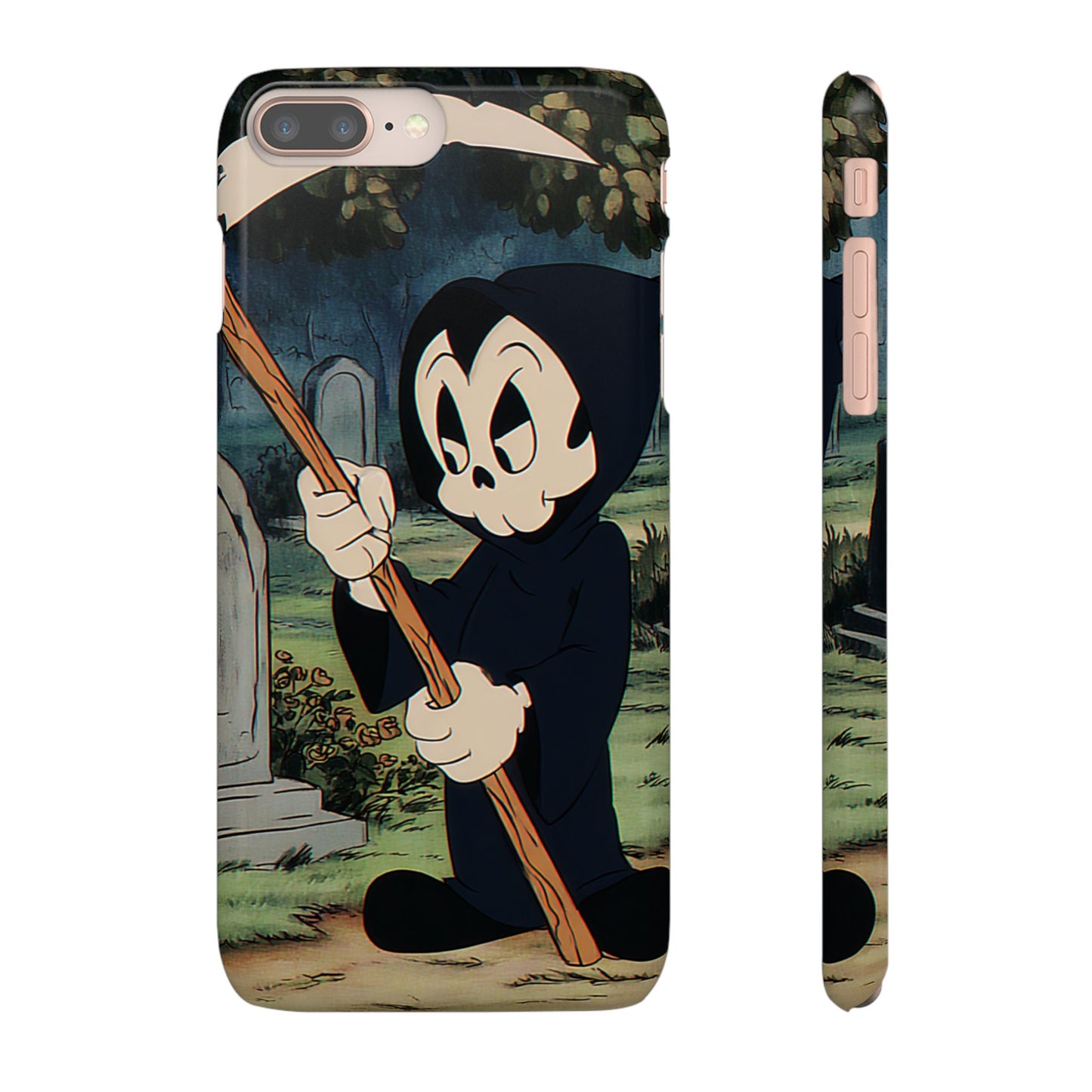Grim Reaper Snap Case, Halloween Phone Case, Cute Death Phone Cover, Spooky Accessories, Unique Phone Protector